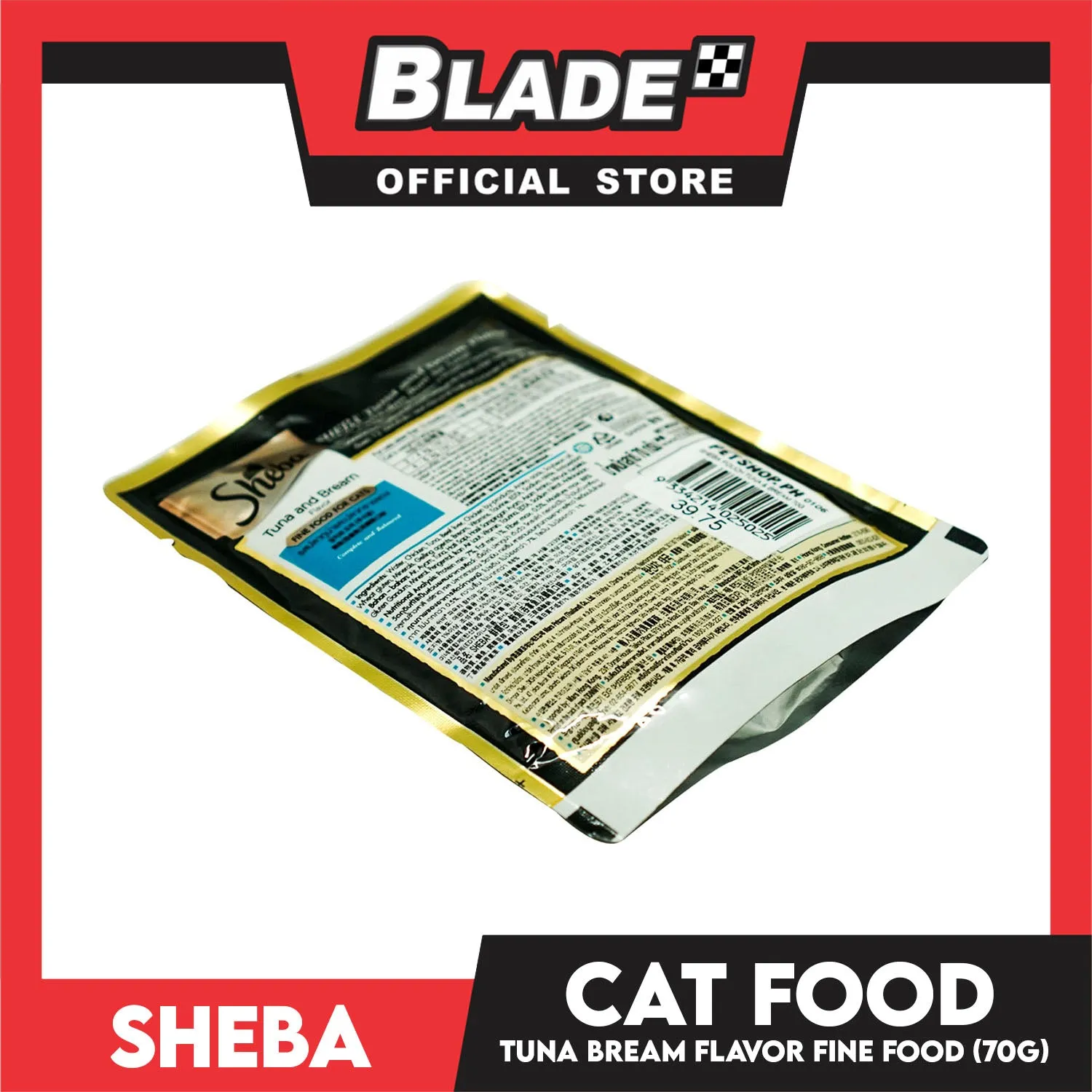 24pcs Sheba Tuna and Bream Flavor 70g Fine Food for Cats