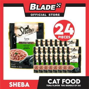 24pcs Sheba Tuna Flavor 70g Fine Food for Cats