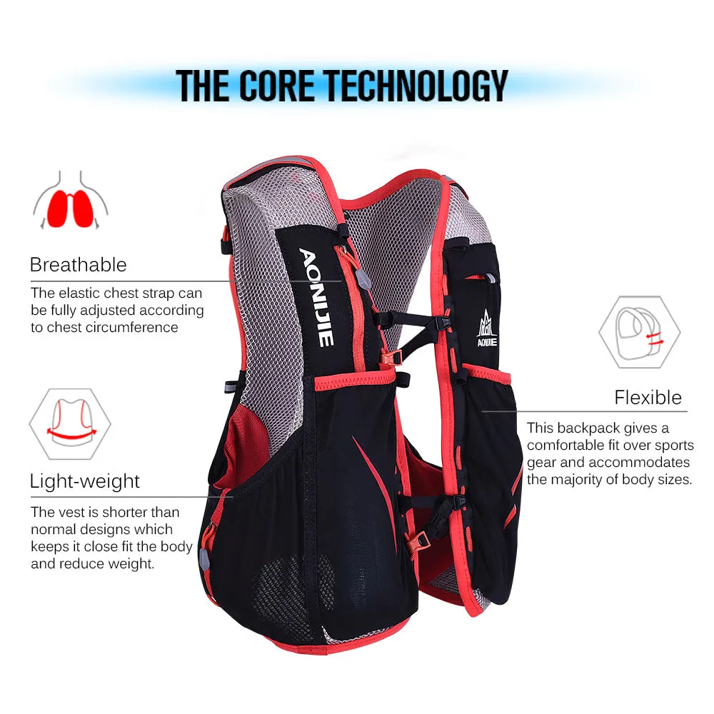 5L Running Hydration Backpack Set