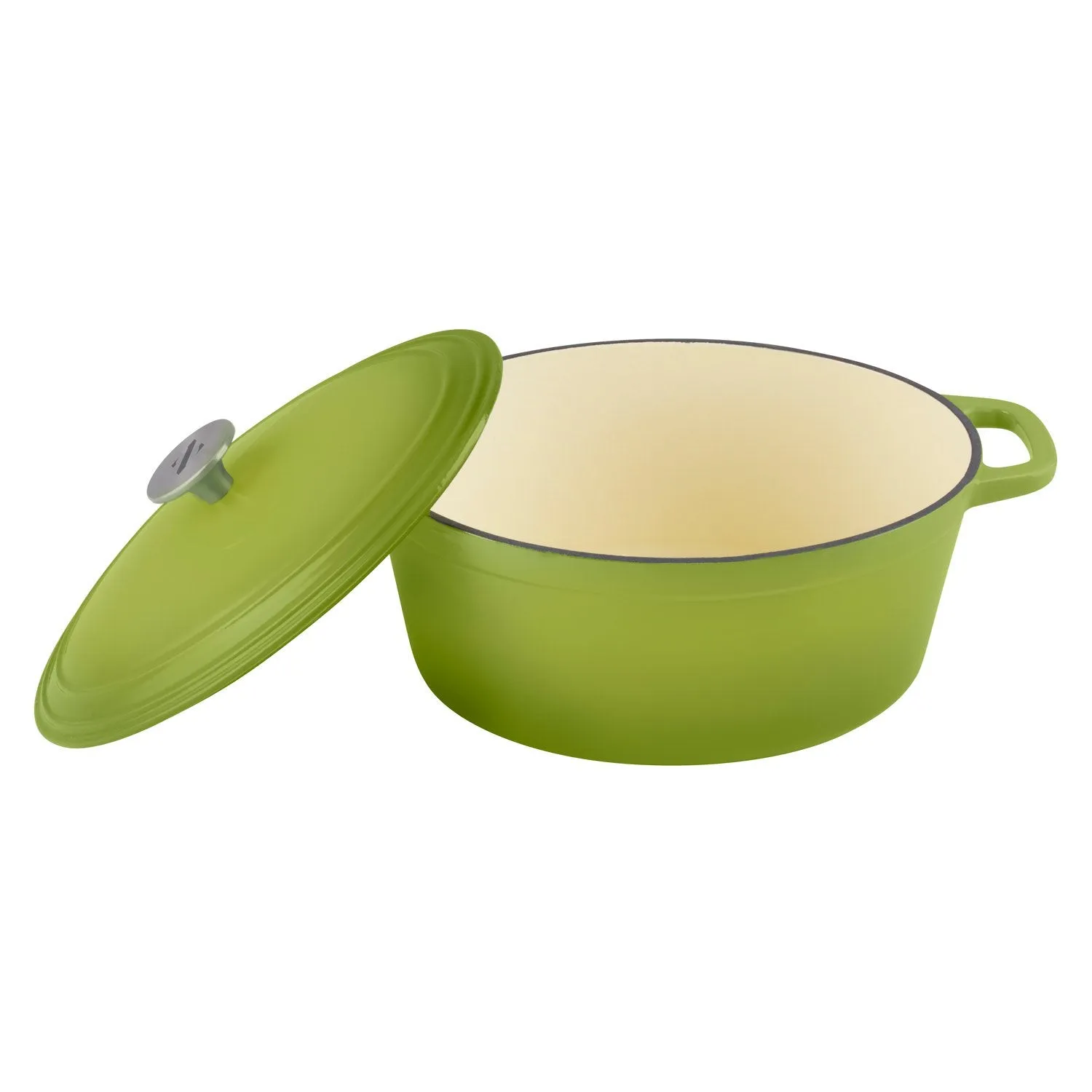 6 Quart Oval Enameled Cast Iron Dutch Oven with Lid