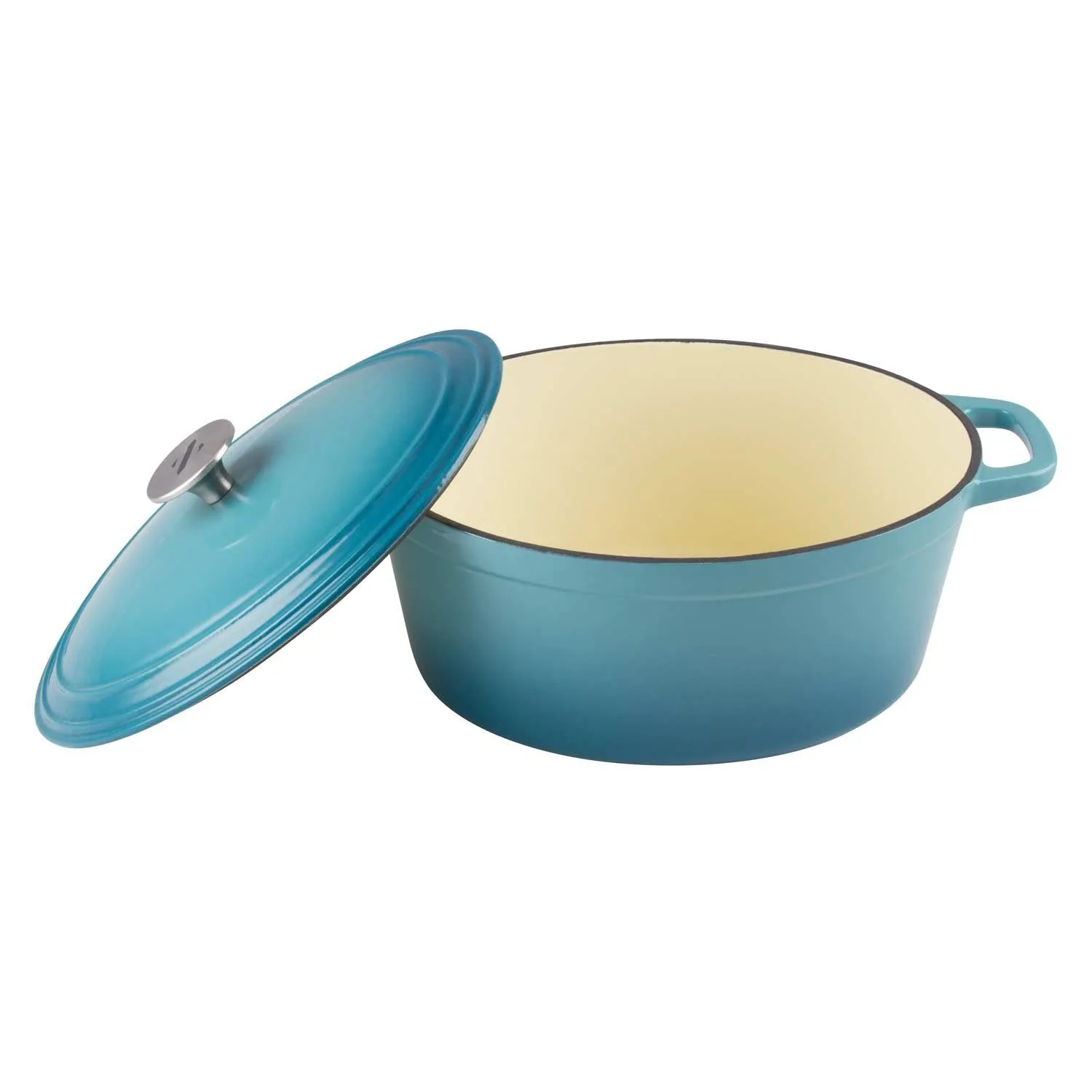 6 Quart Oval Enameled Cast Iron Dutch Oven with Lid