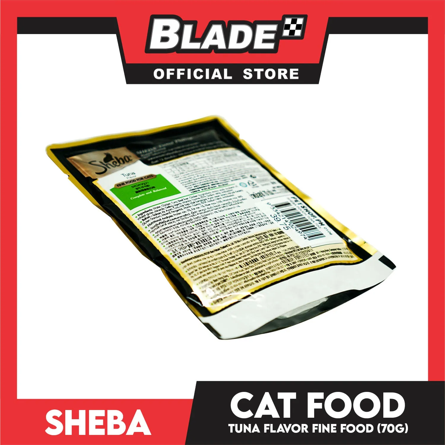 6pcs Sheba Tuna Flavor 70g Fine Food for Cats