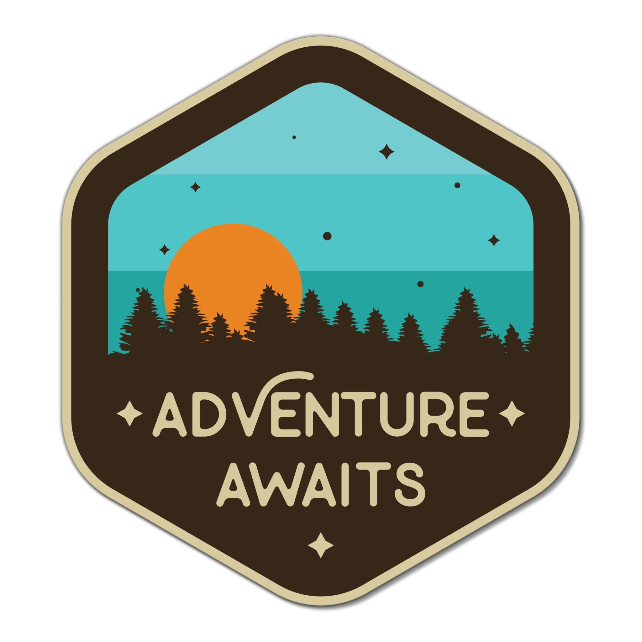 Adventure Awaits Sticker