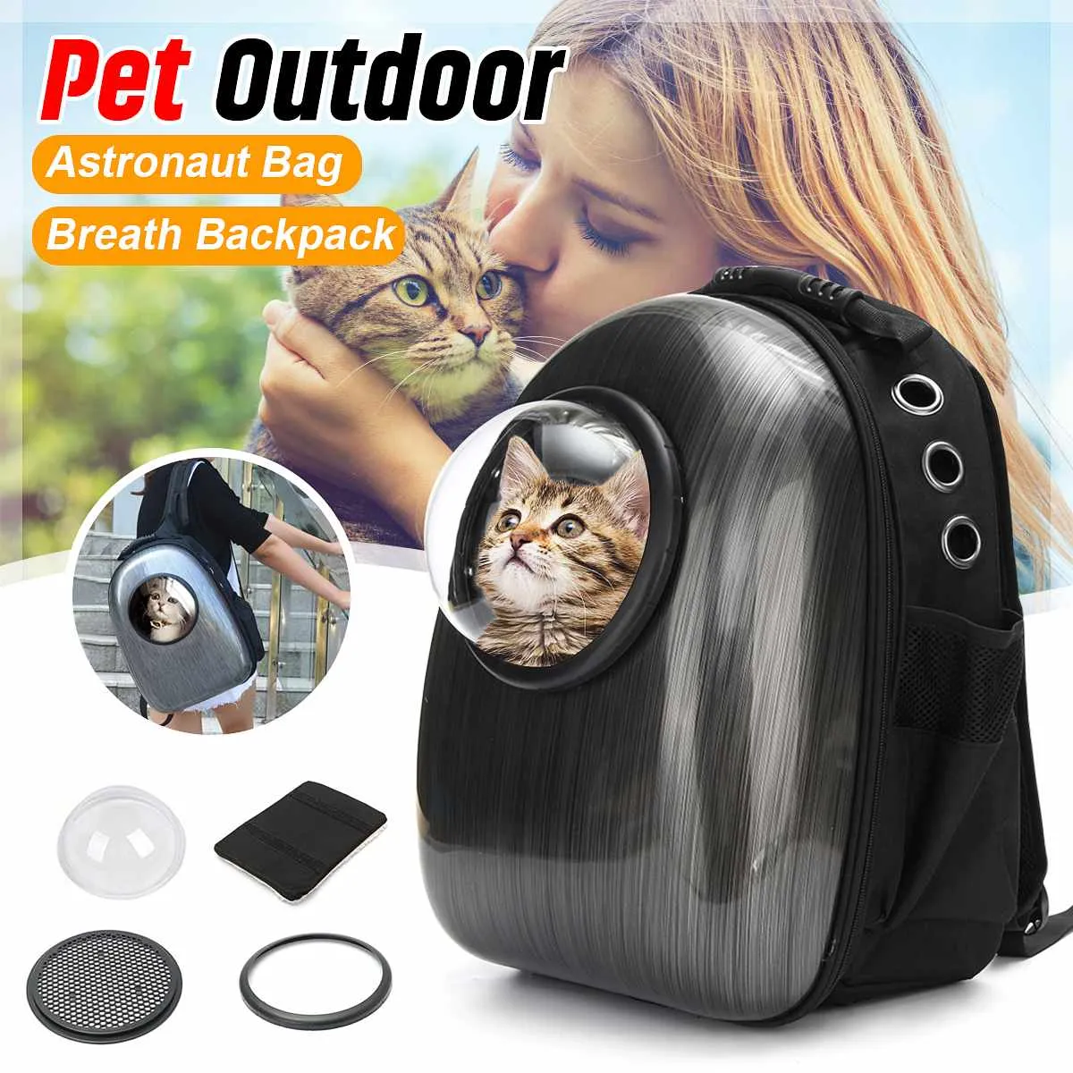 Astronaut Space Capsule Pet Backpack Carrier