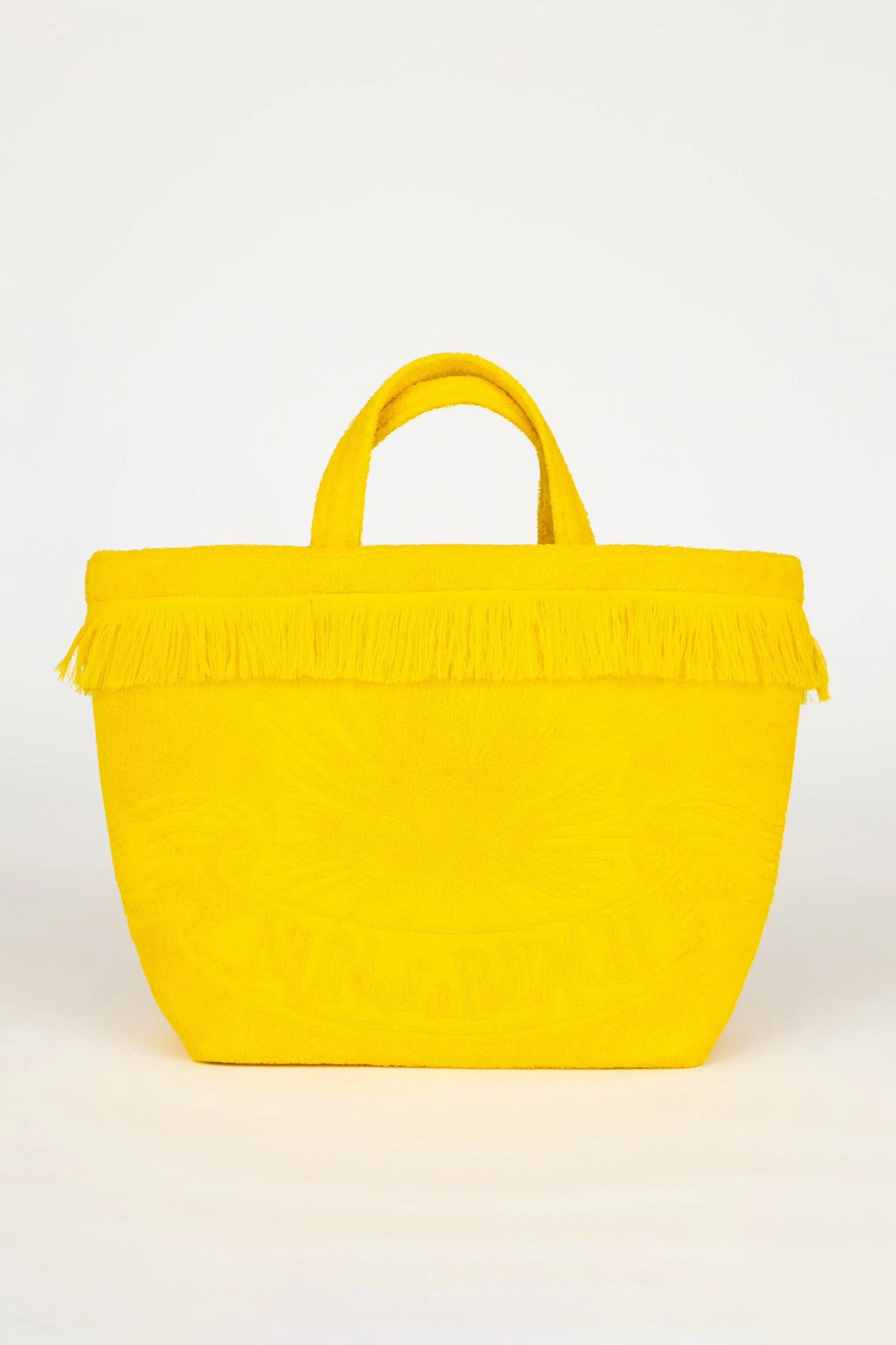 Athens Tiles Super Yellow | Oversized Beach Bag