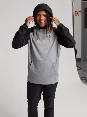 Burton Crown Weatherproof Pull Over Hoodie Mens Grey Heather / Black