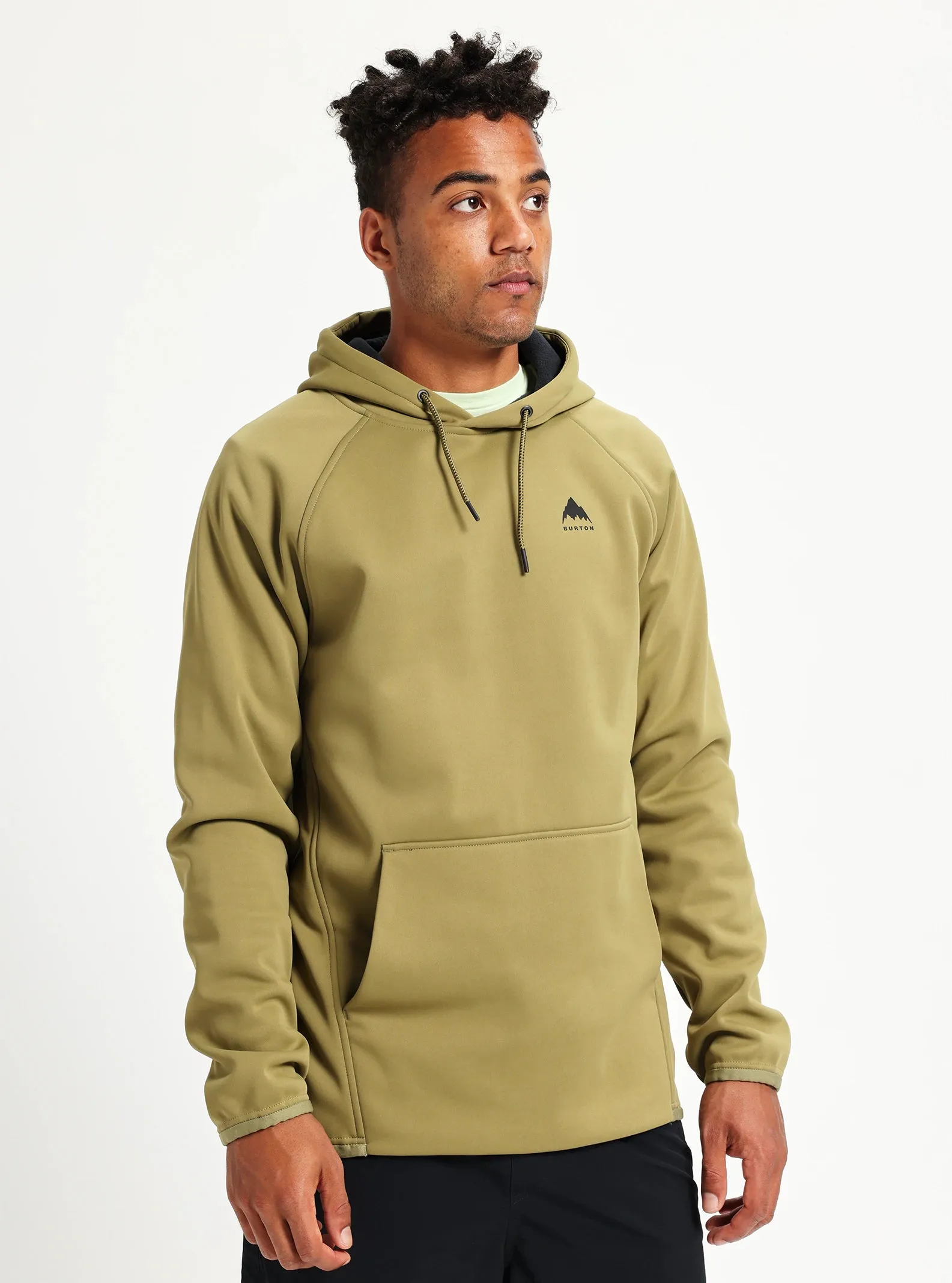 Burton Crown Weatherproof Pull Over Hoodie Mens Martini Olive