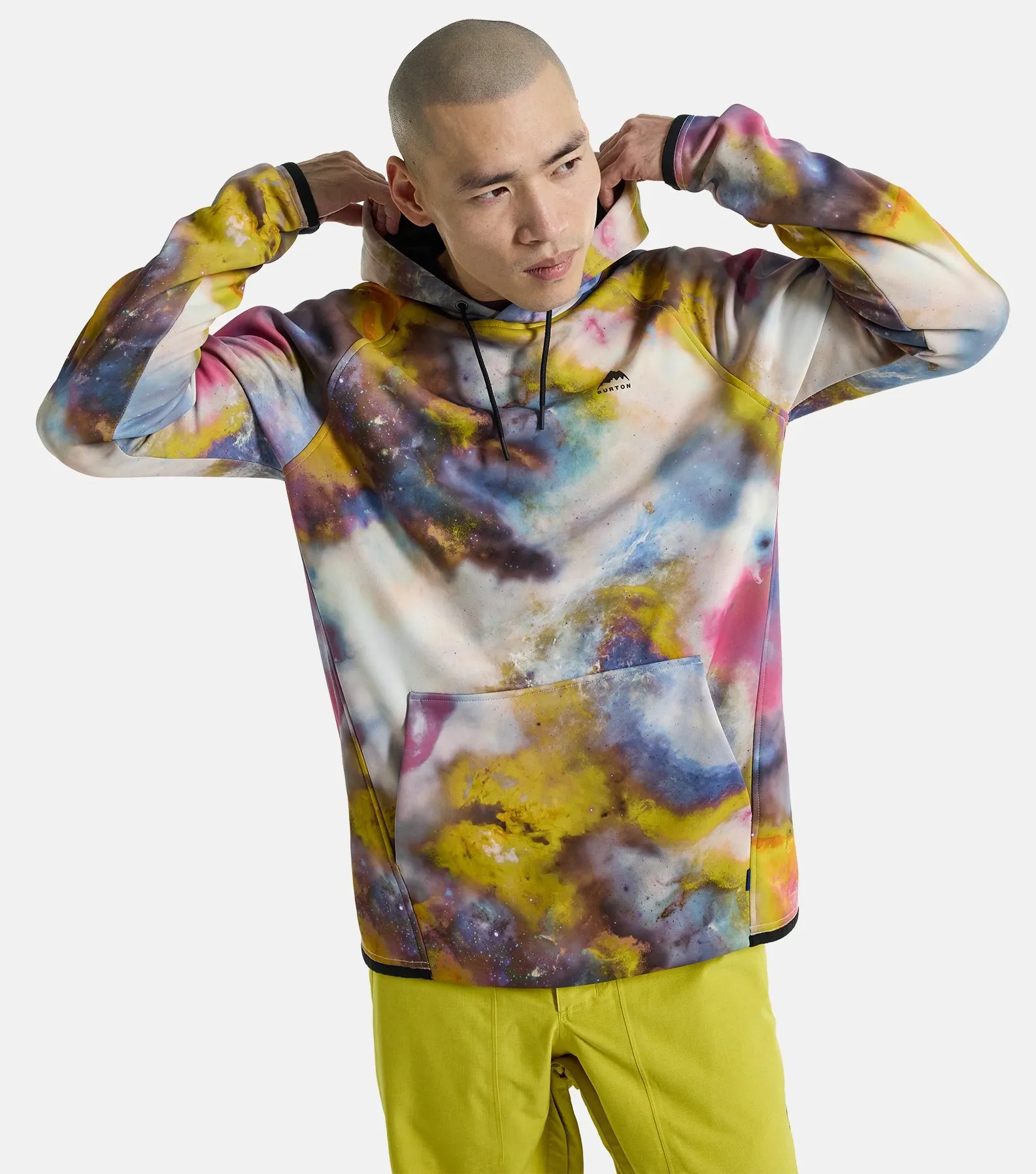 Burton Crown Weatherproof Pull Over Hoodie Mens Stout White Voyager