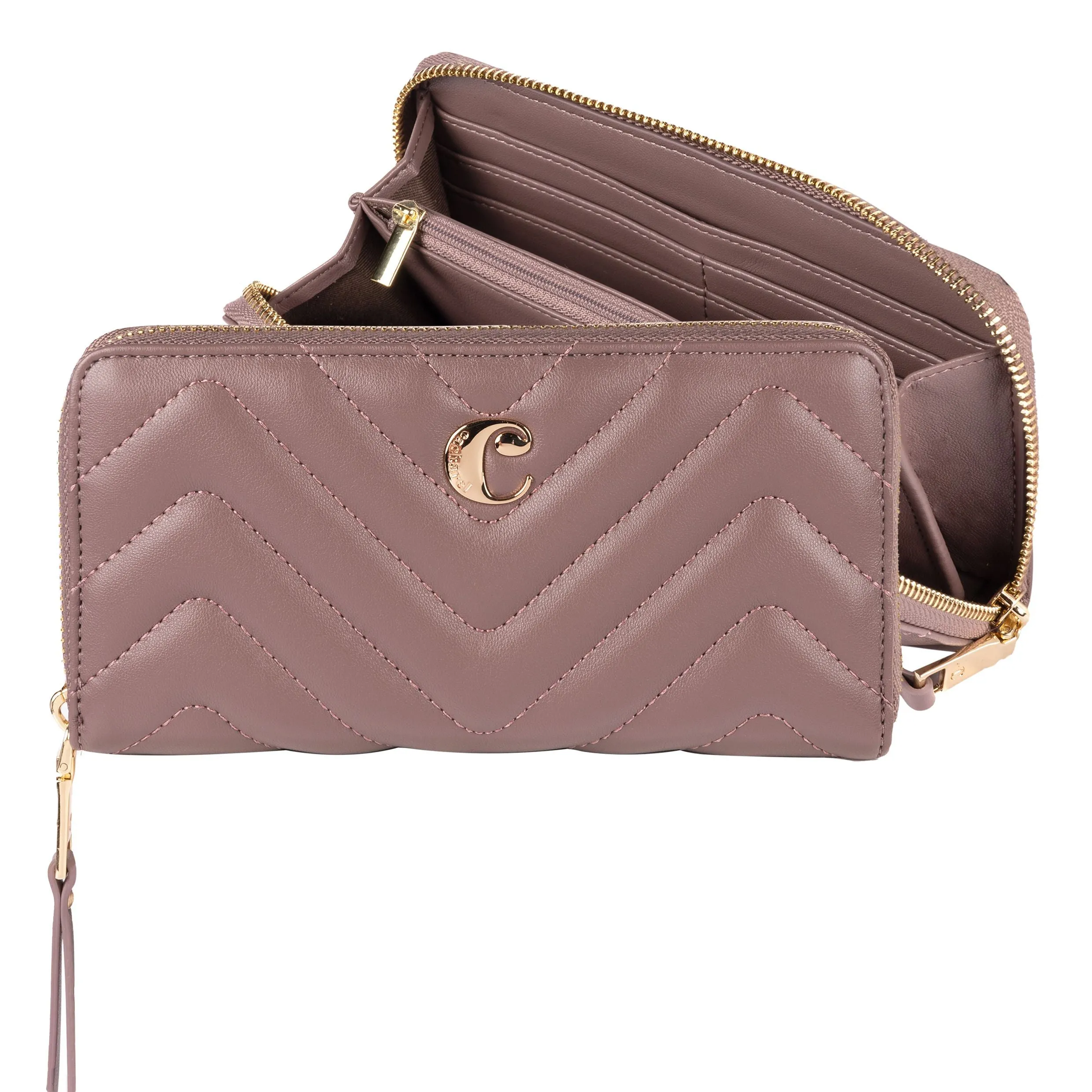 Cacharel CEL220Z-Travel wallet Odeon Taupe