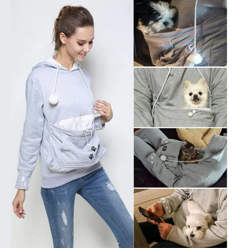 Cat & Dog Hoodie with Pouch - "The Paw"