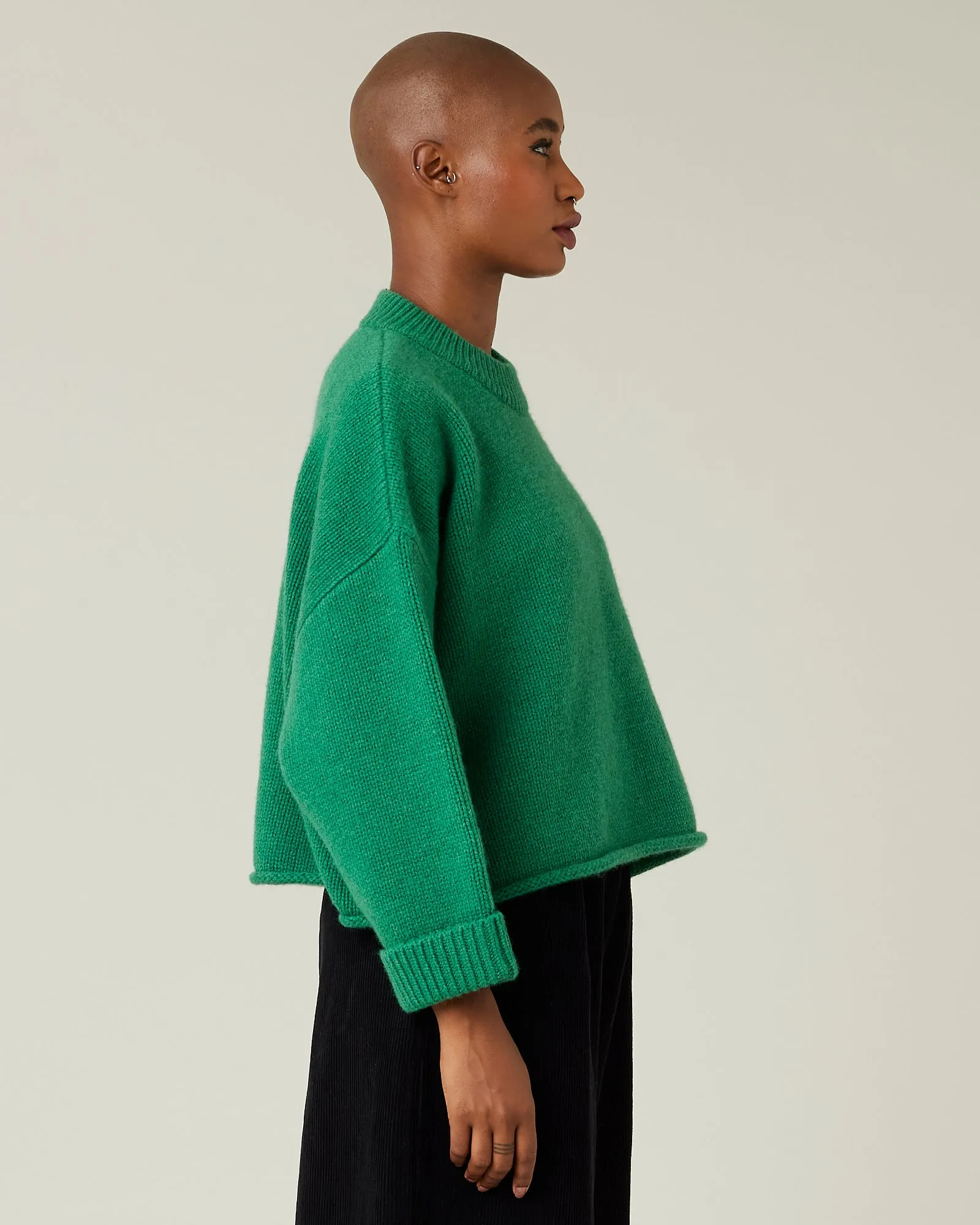 Coco Green Knitted Wool Jumper