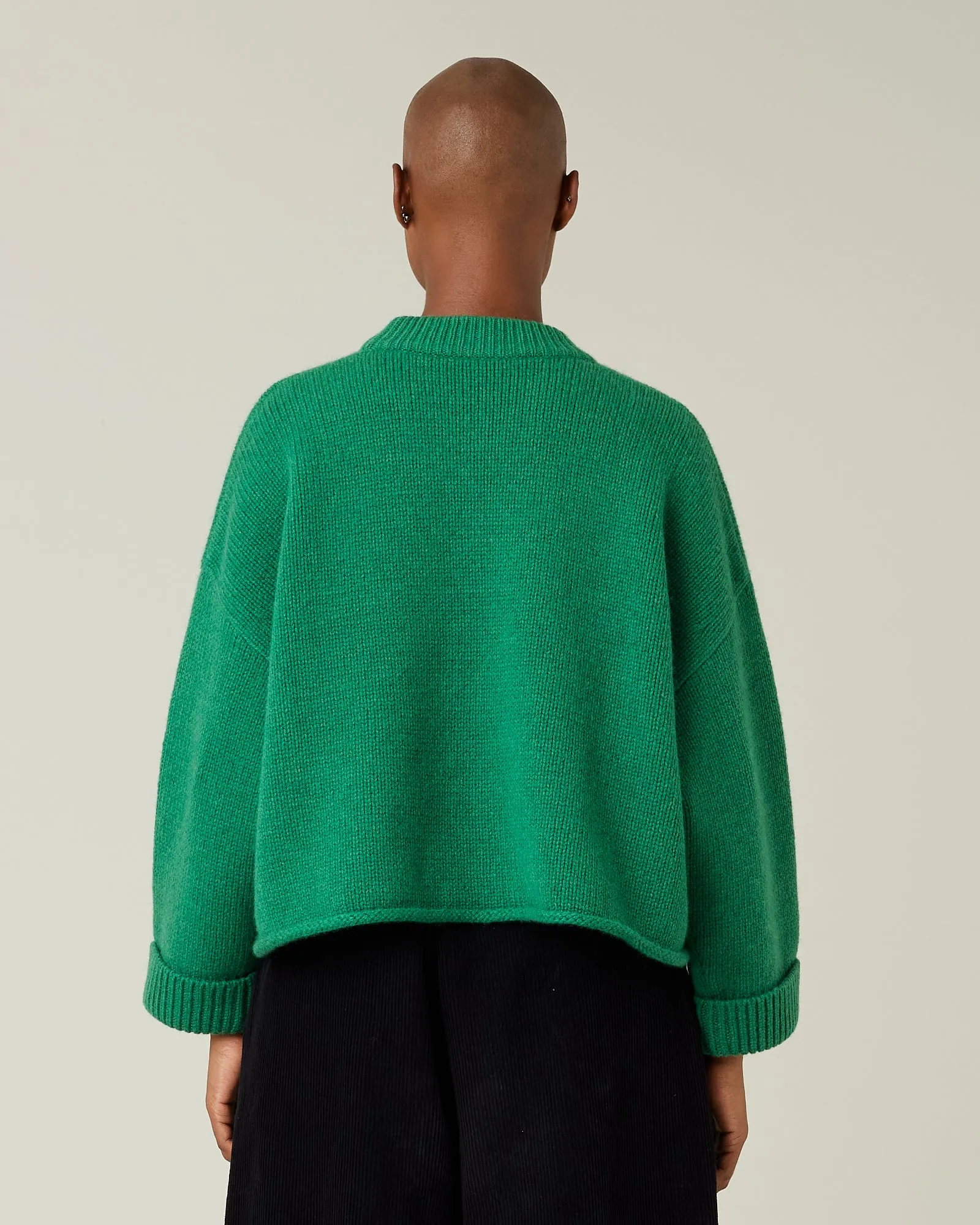Coco Green Knitted Wool Jumper