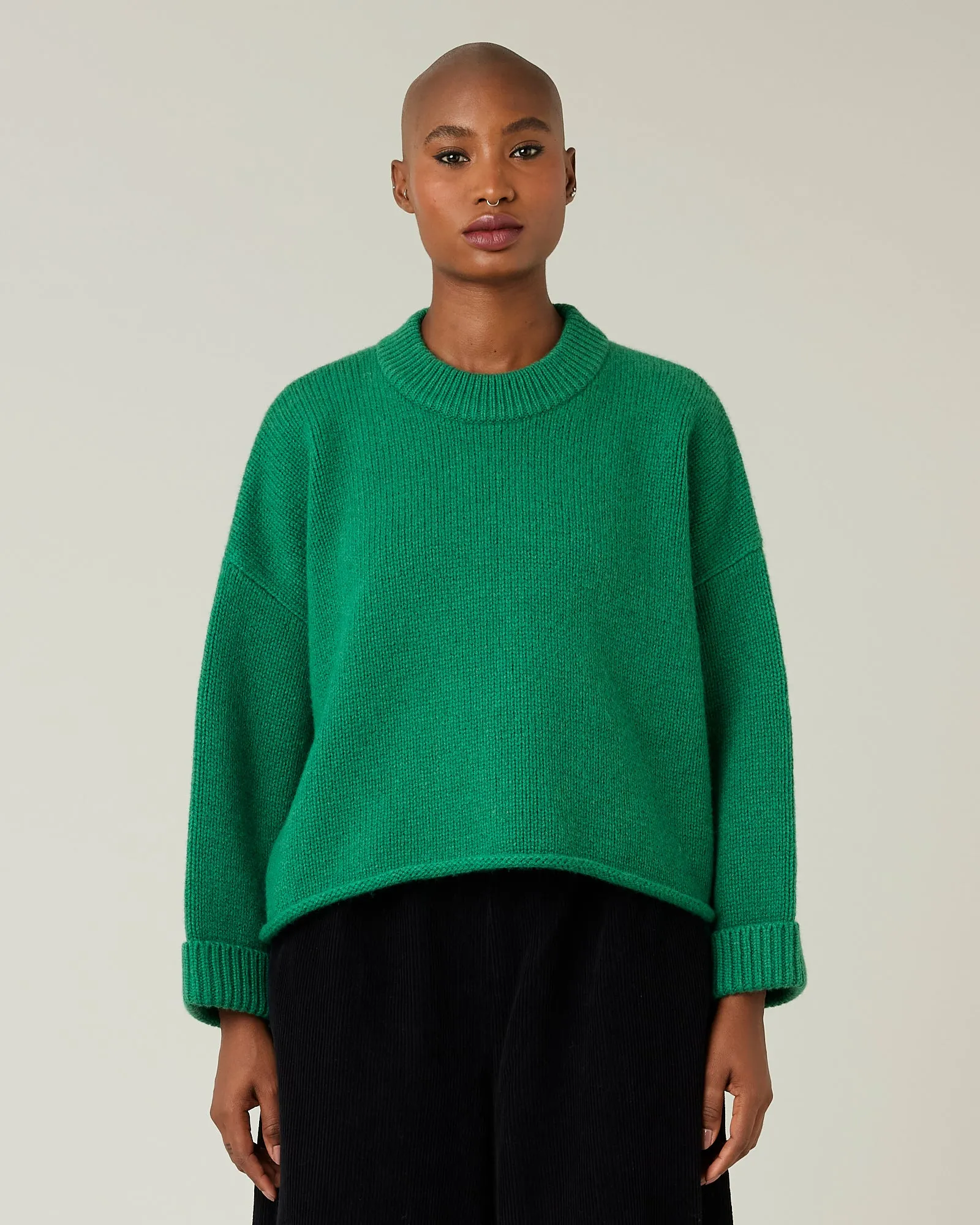 Coco Green Knitted Wool Jumper