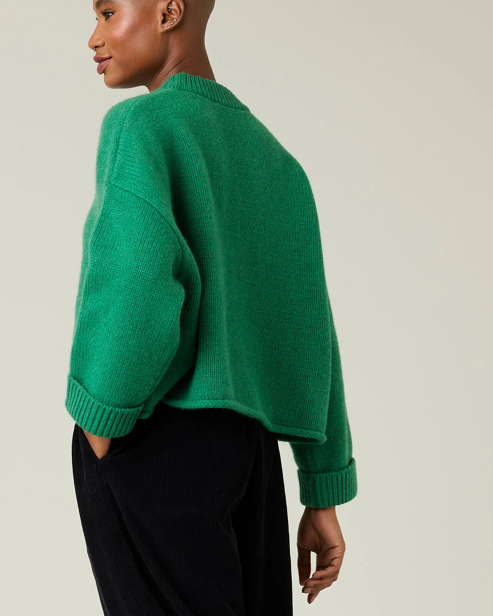 Coco Green Knitted Wool Jumper