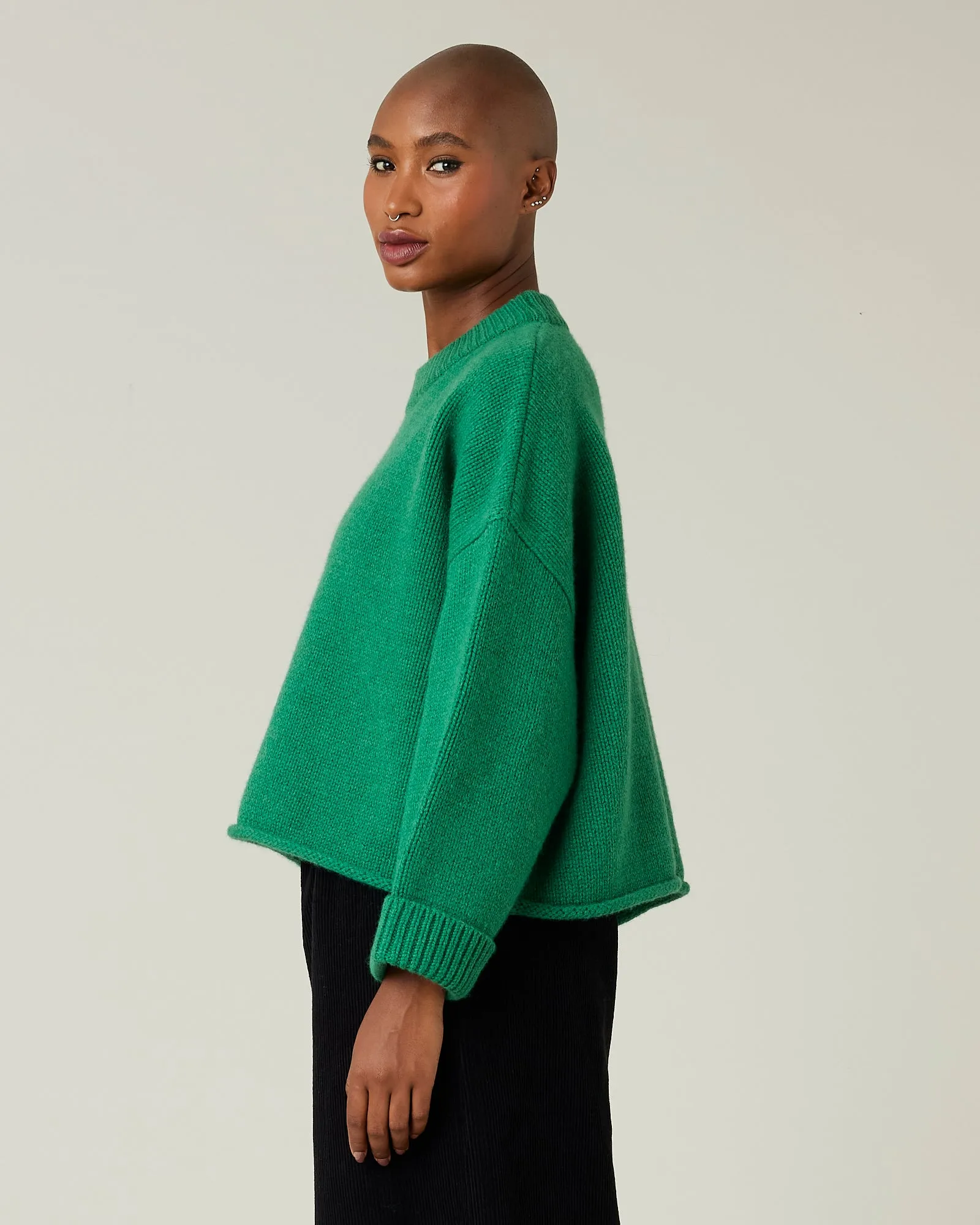 Coco Green Knitted Wool Jumper