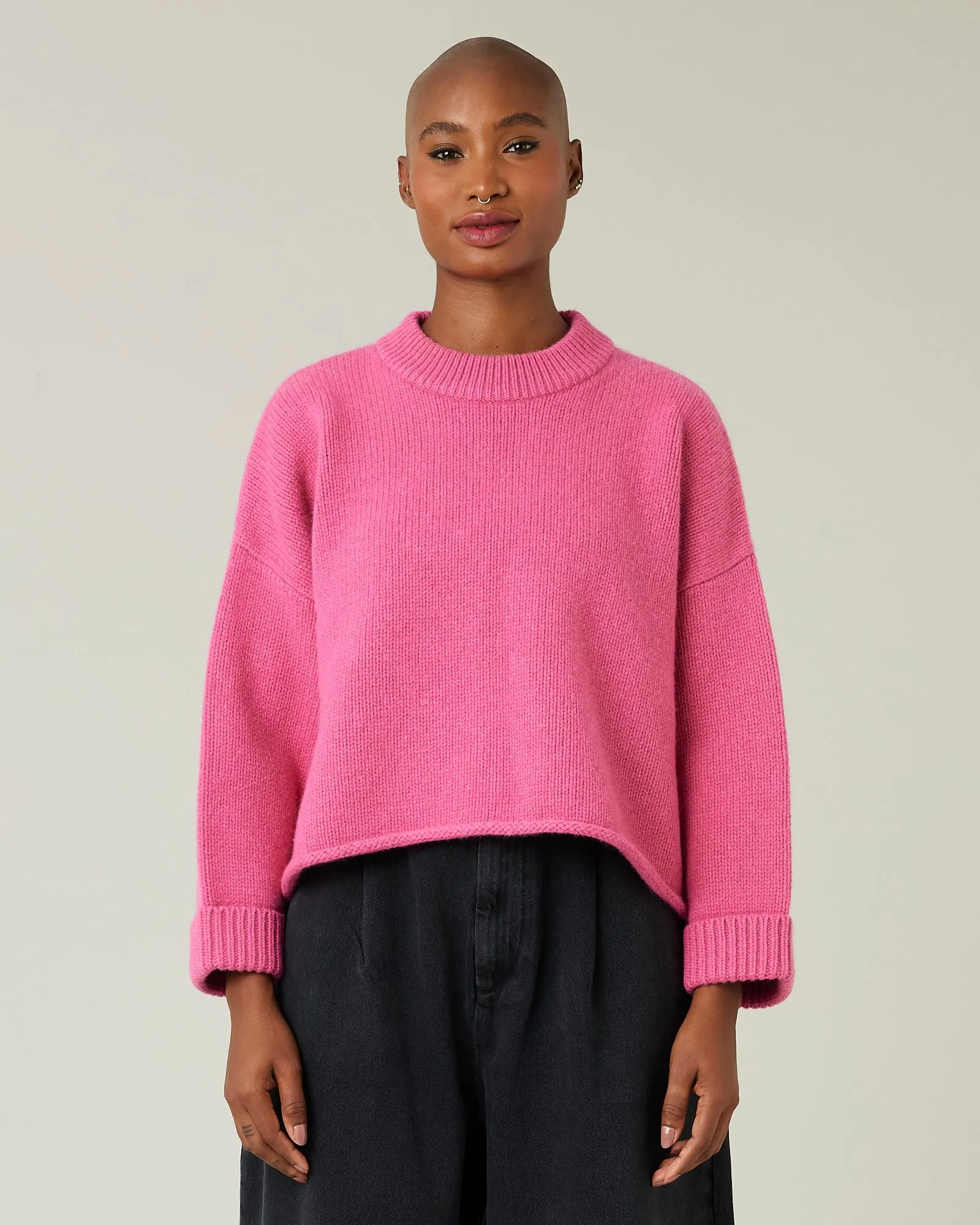 Coco Pink Knitted Wool Jumper