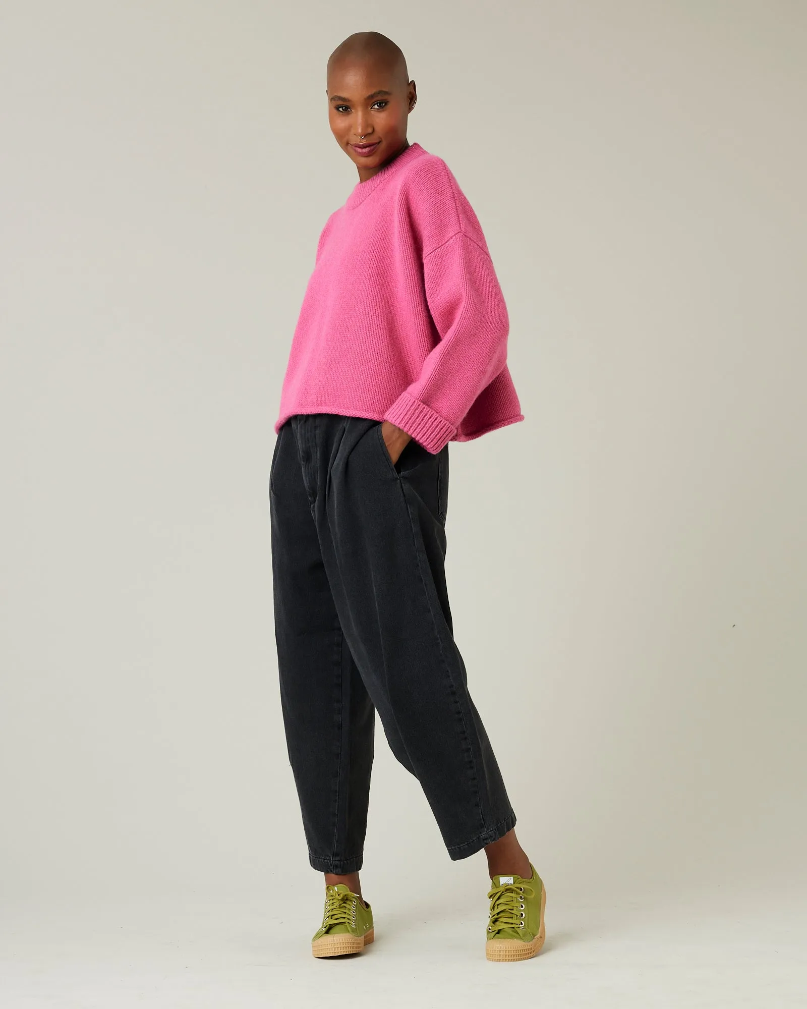 Coco Pink Knitted Wool Jumper