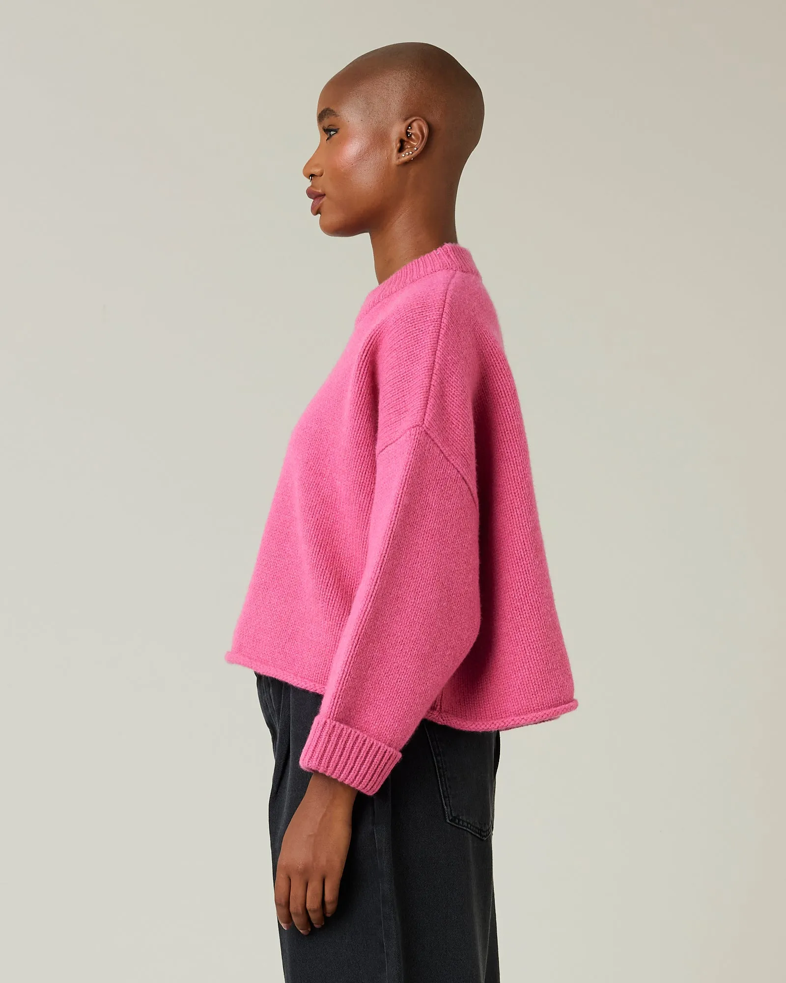 Coco Pink Knitted Wool Jumper