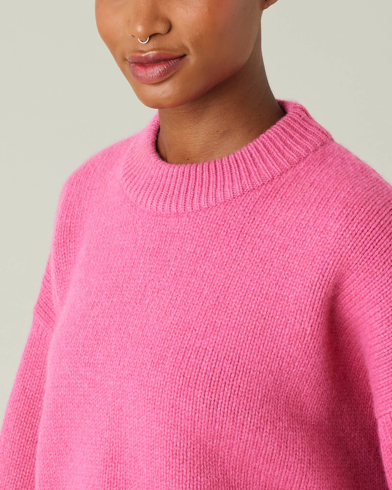 Coco Pink Knitted Wool Jumper