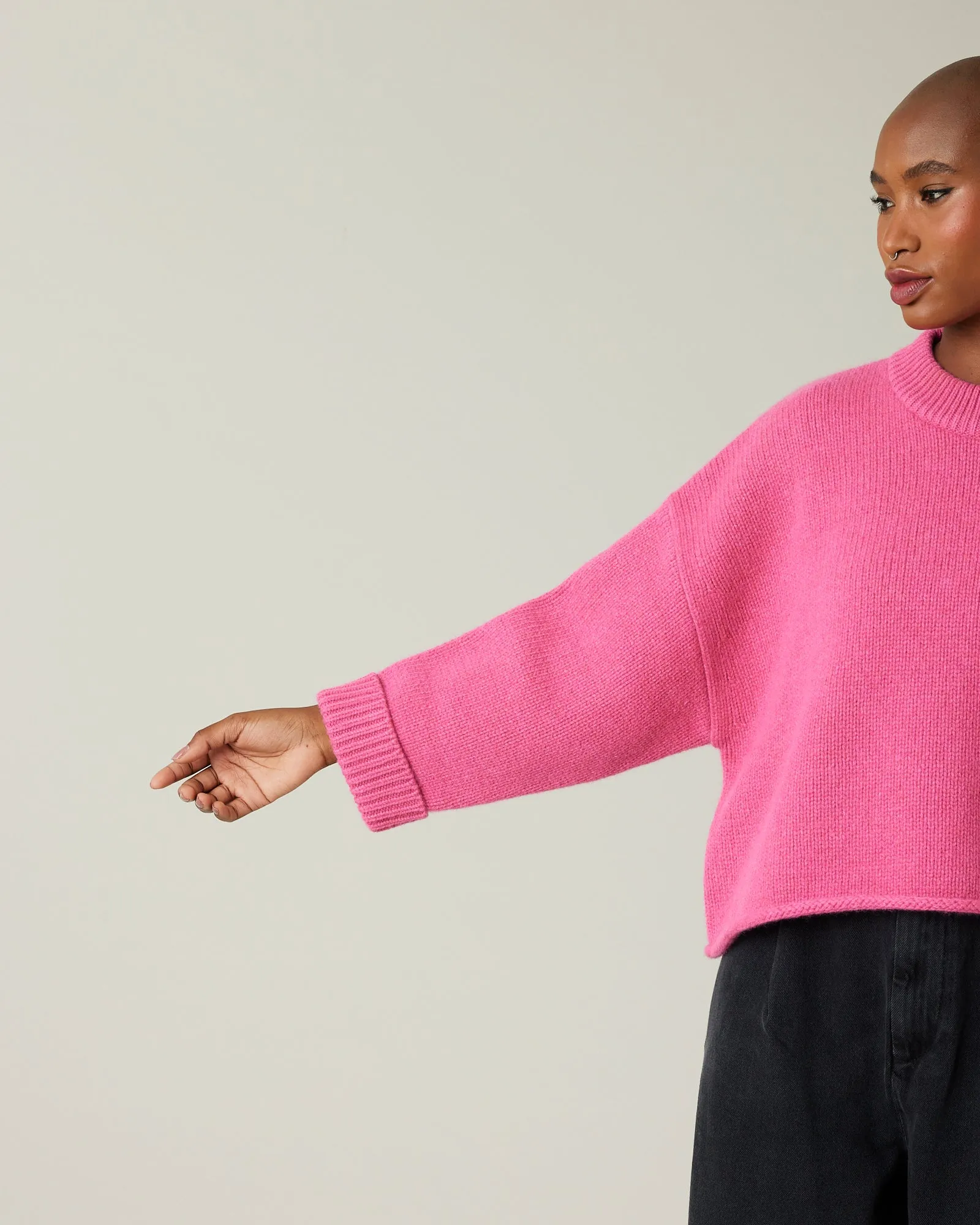 Coco Pink Knitted Wool Jumper