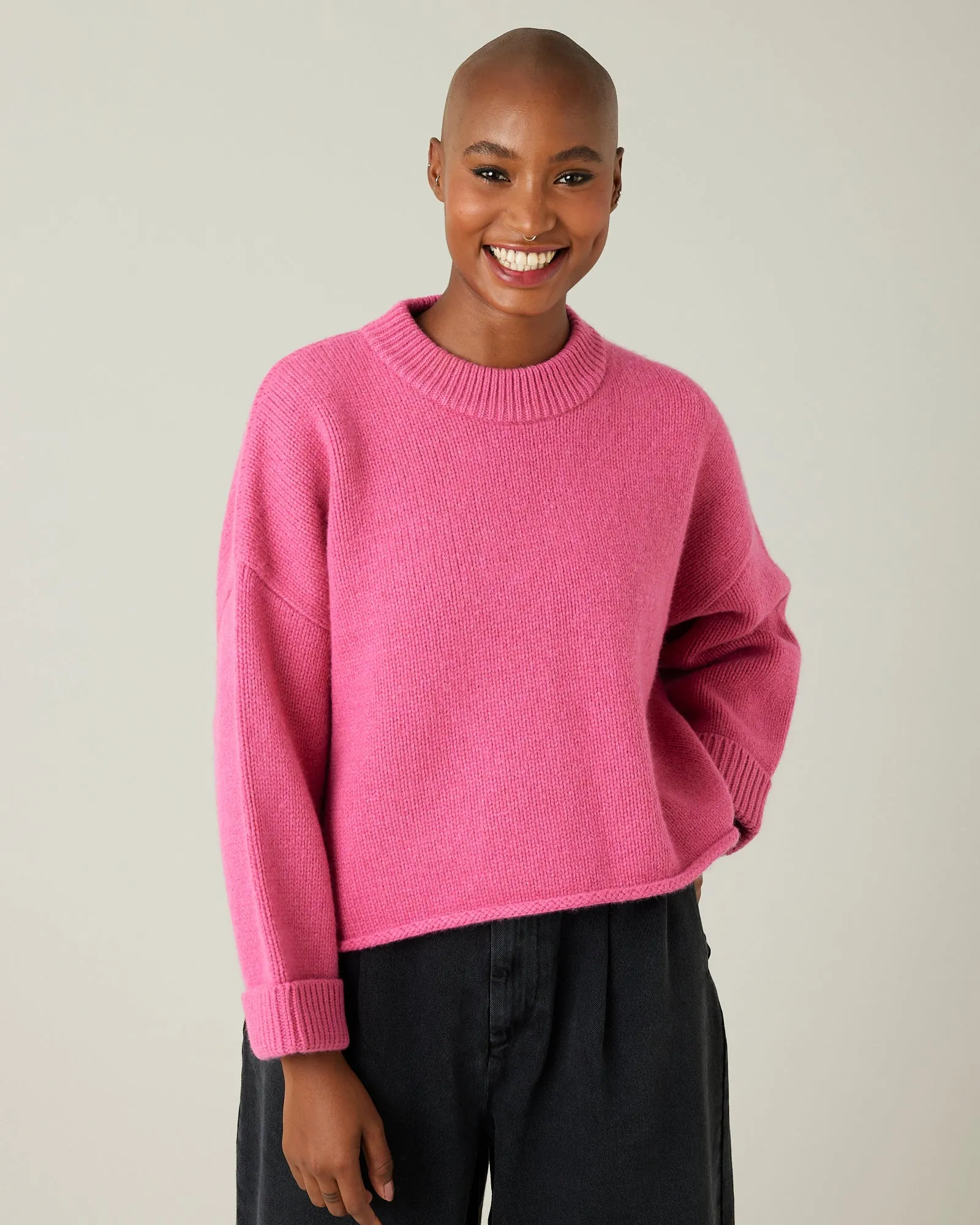 Coco Pink Knitted Wool Jumper