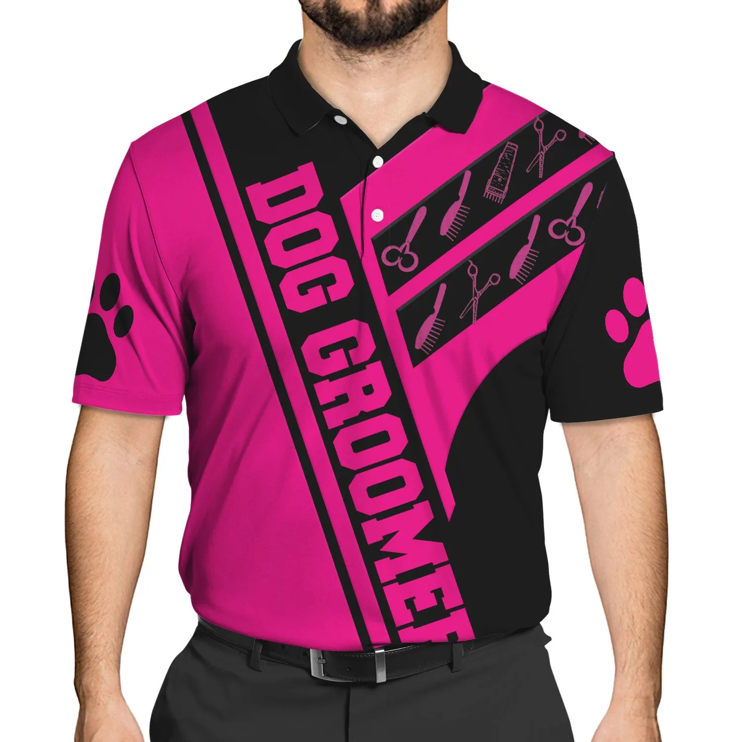 Dog Groomer Shirt, Pet Groomer Gift Pink Hoodie