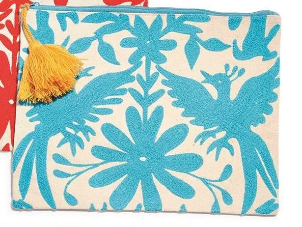 Flora and Fauna Embroidered Multi-Purpose Bag