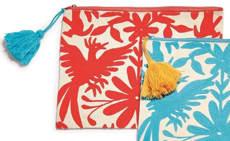 Flora and Fauna Embroidered Multi-Purpose Bag
