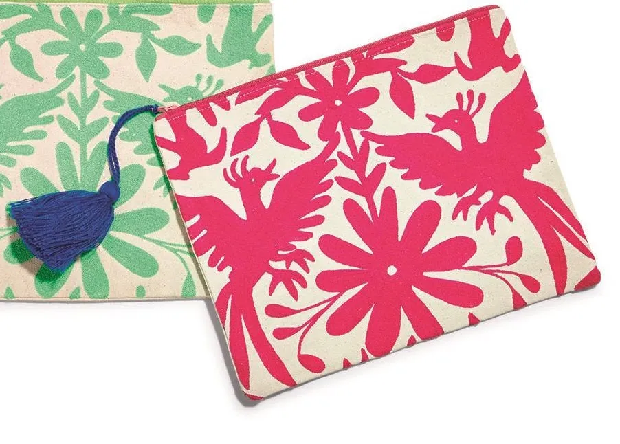 Flora and Fauna Embroidered Multi-Purpose Bag