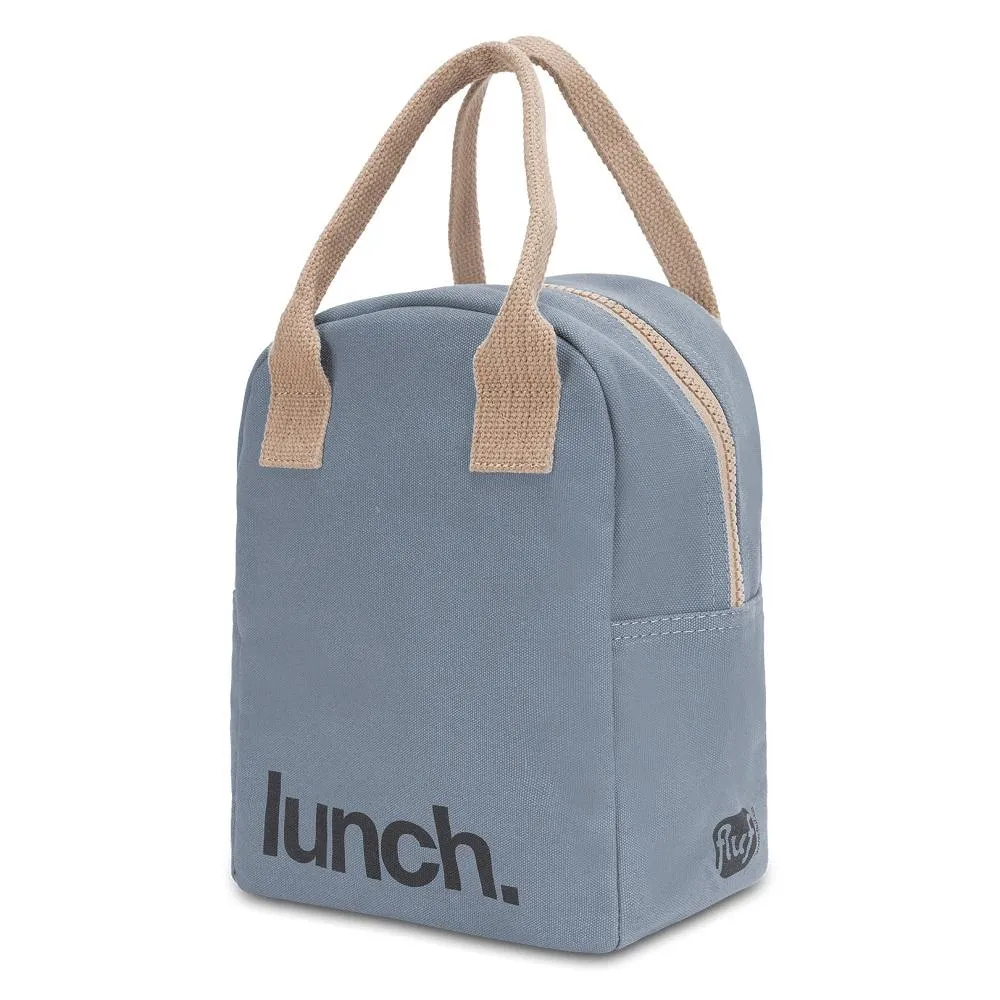 Fluf Zipper Lunch Bag (Lunch Blue)