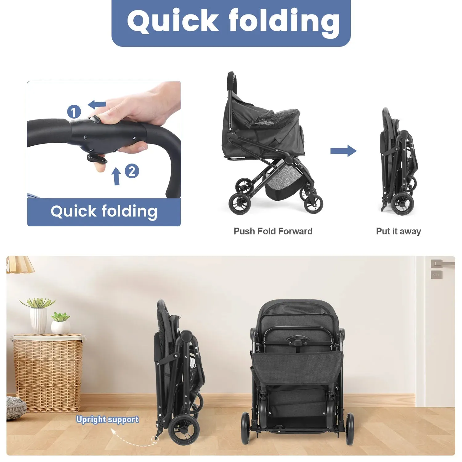 Foldable Pet Trolley