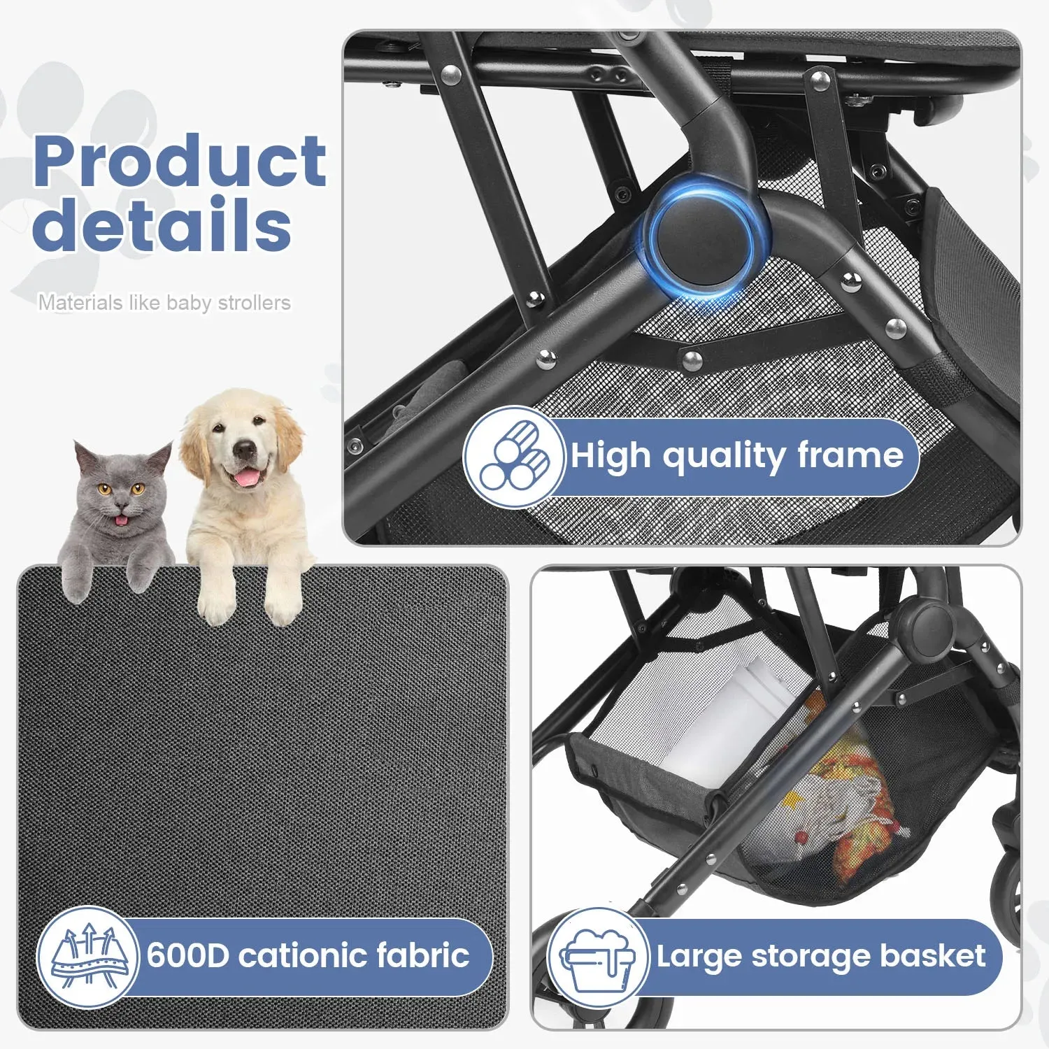 Foldable Pet Trolley
