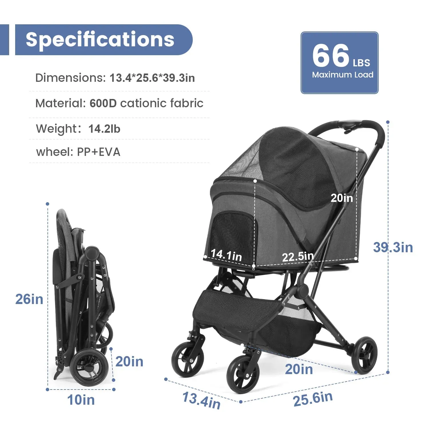 Foldable Pet Trolley
