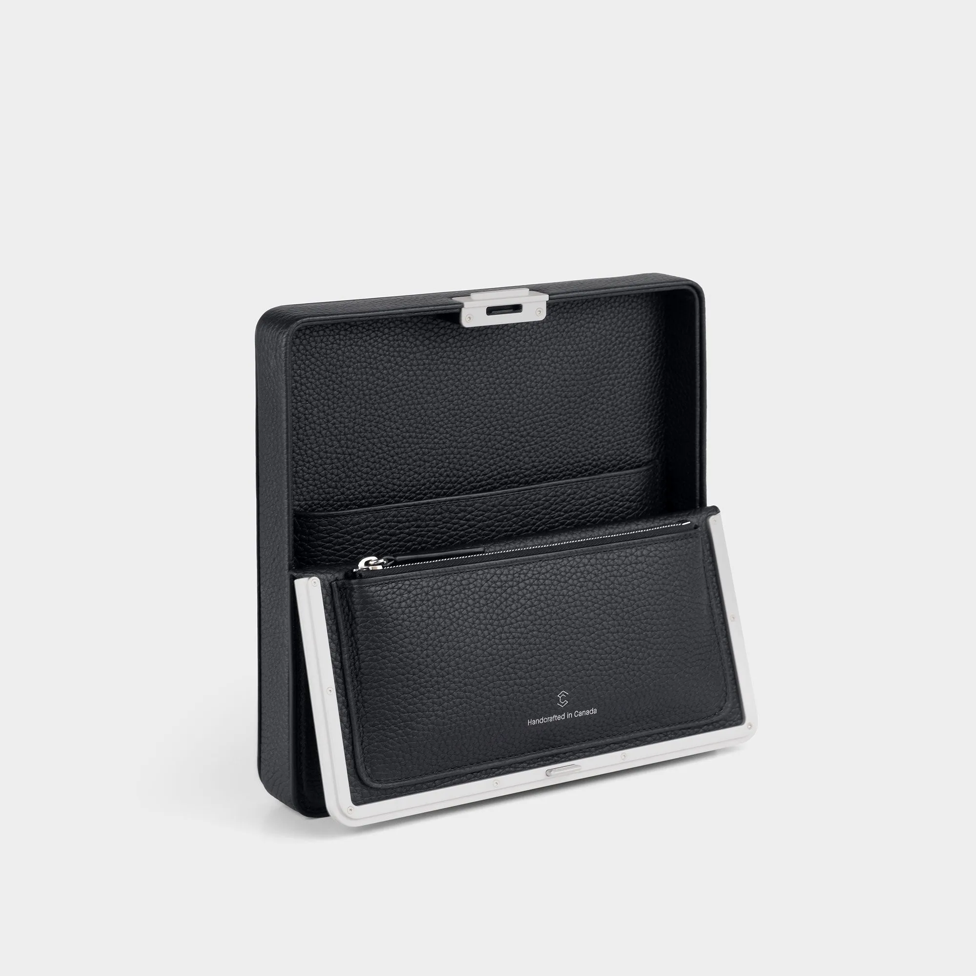 FRASER TRAVEL WALLET - BLACK / GREY