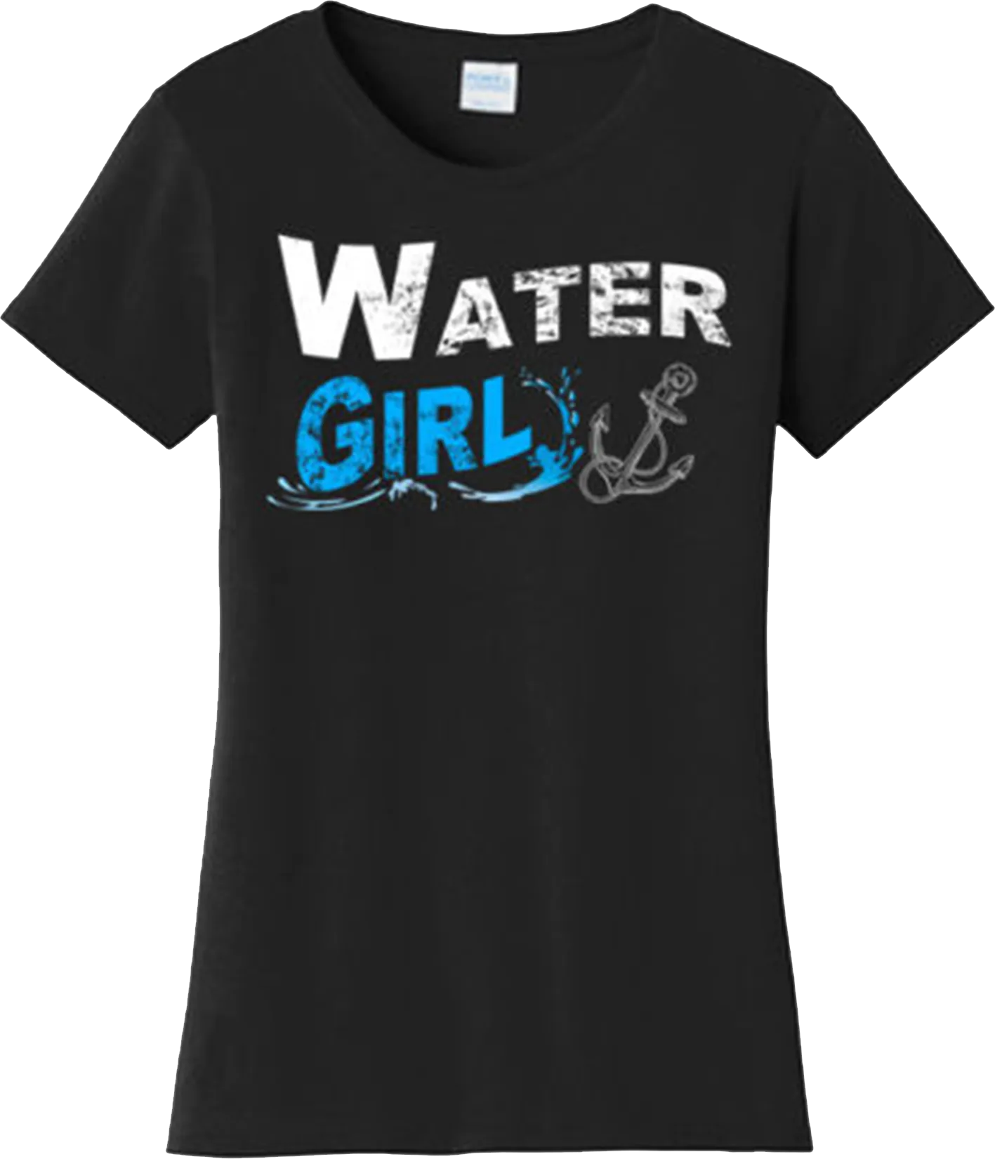 Funny Water Girl Sailing Boat Beach T Shirt New Graphic Tee