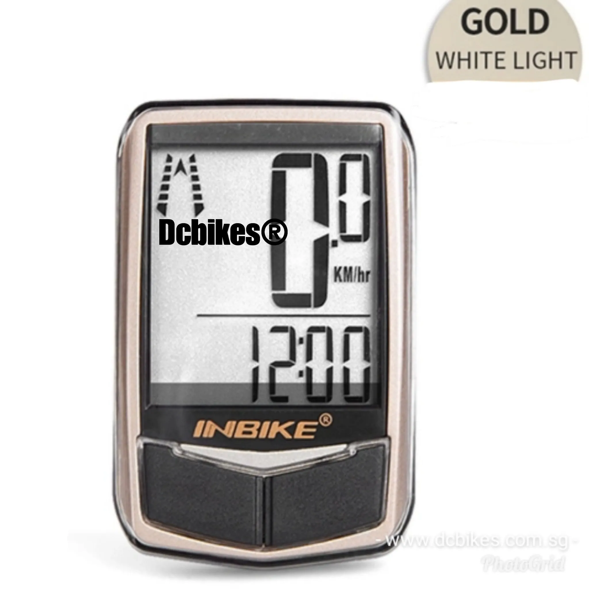 Gold Wired MTB Digital Speedometer Odometer Computer