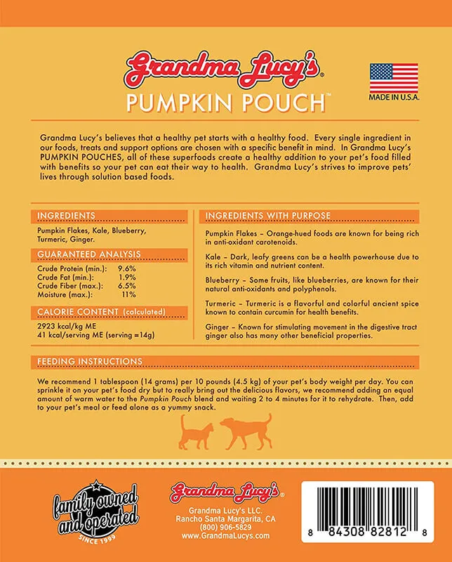 Grandma Lucy's Pumpkin Pouch With Inflammation Support