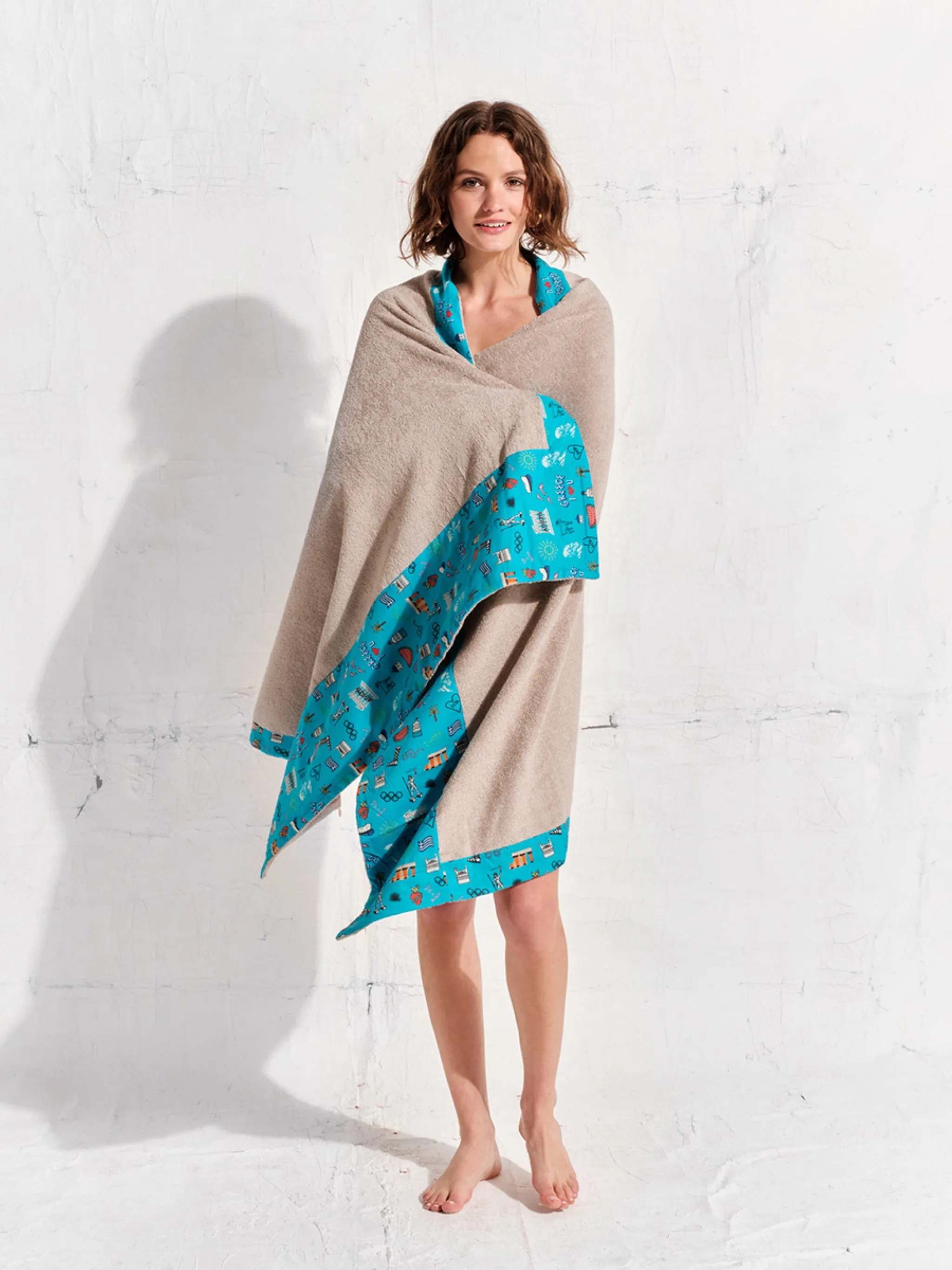Greece I Love You | Head 2 Toe Beach Towel