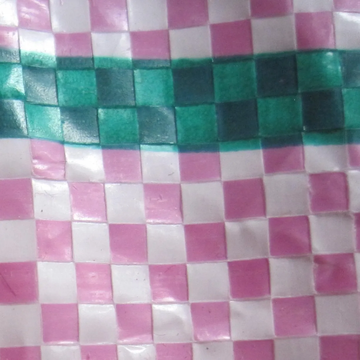 Hot Pink Graphic Tote Made From Recycled Feed Bags, Fair Trade and Fun!