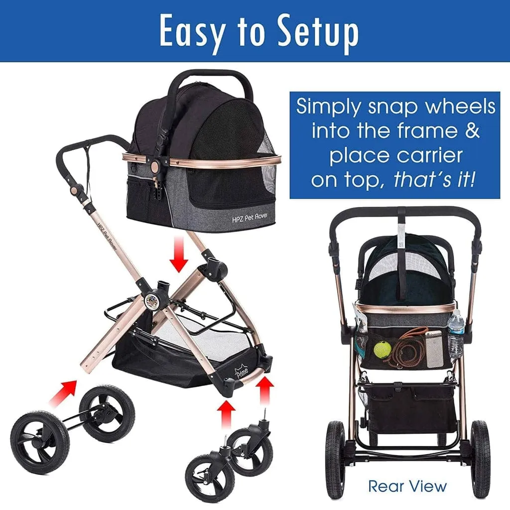 HPZ Pet Rover Prime 3-in-1 Pet Stroller