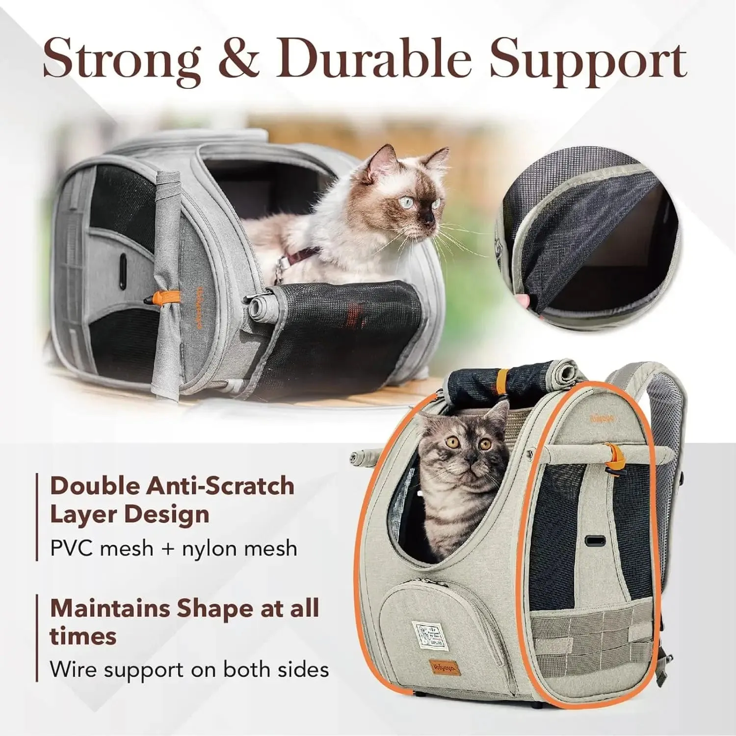 Ibiyaya Adventure Cat Carrier Backpack | Airline Approved
