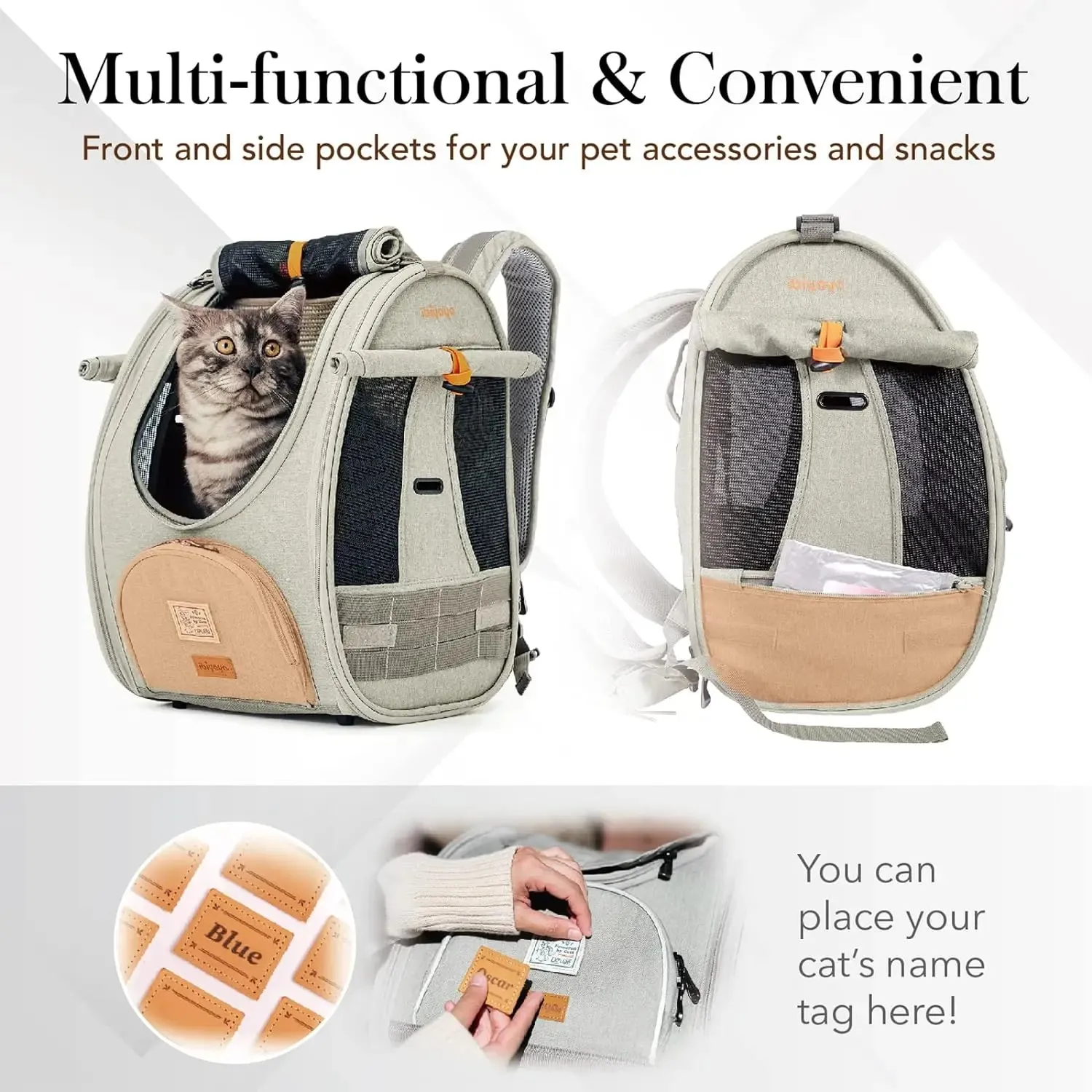 Ibiyaya Adventure Cat Carrier Backpack | Airline Approved