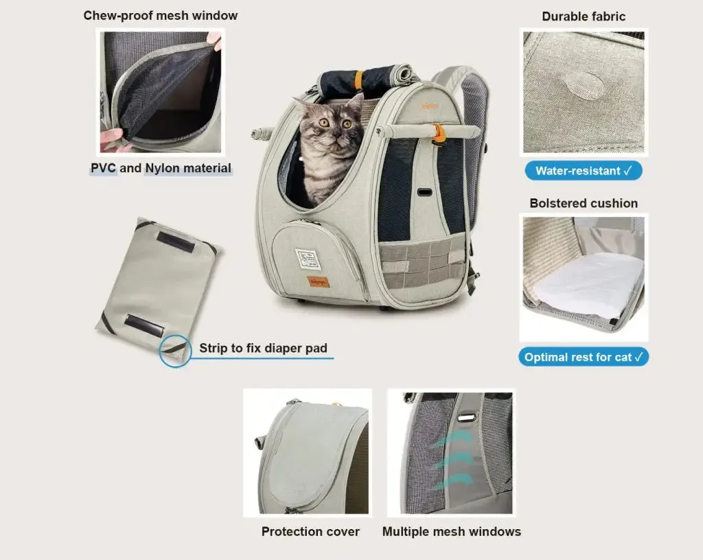 Ibiyaya Adventure Cat Carrier Backpack | Airline Approved