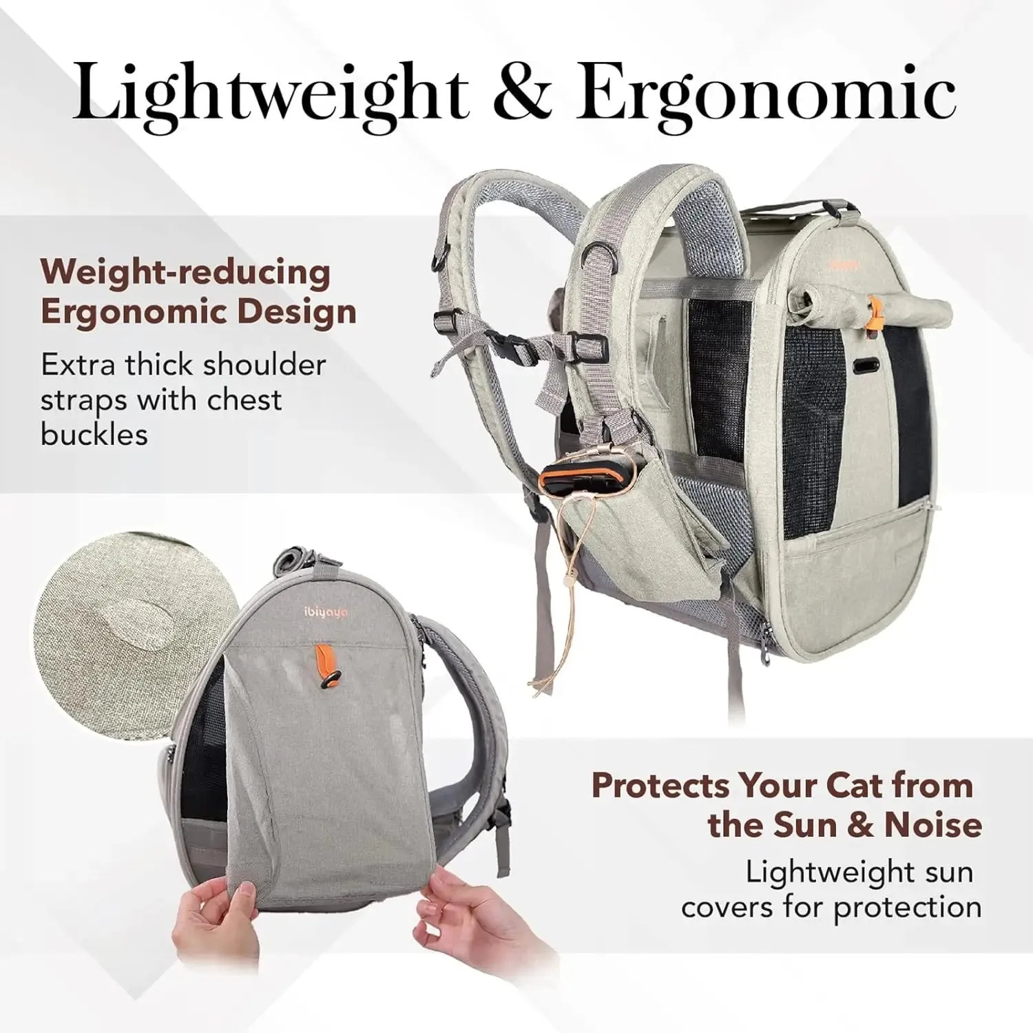 Ibiyaya Adventure Cat Carrier Backpack | Airline Approved