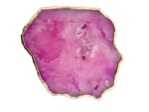 Large Pink Agate Cheese Platter Tray