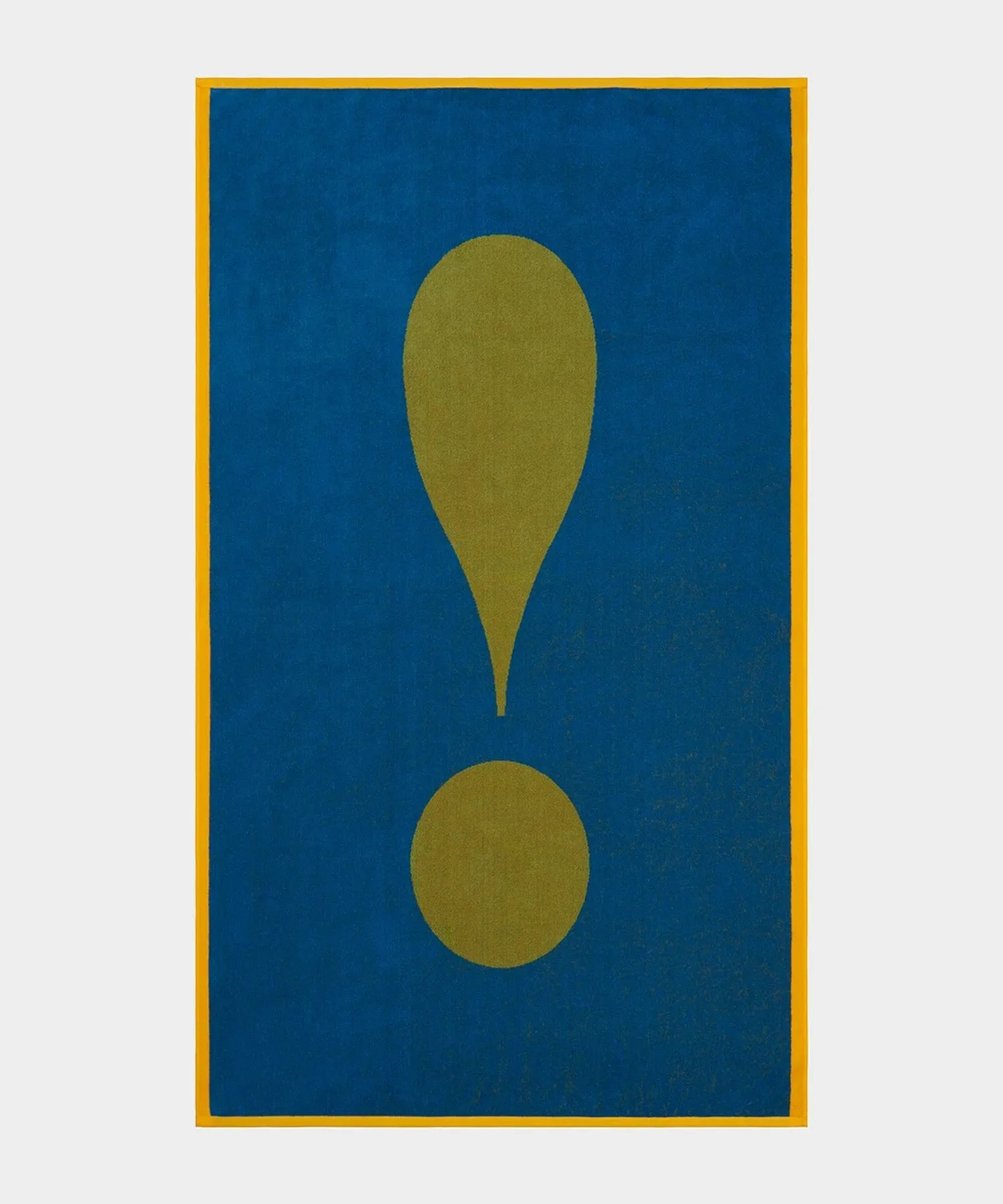 Lateral Objects Exclamation Towel in Green