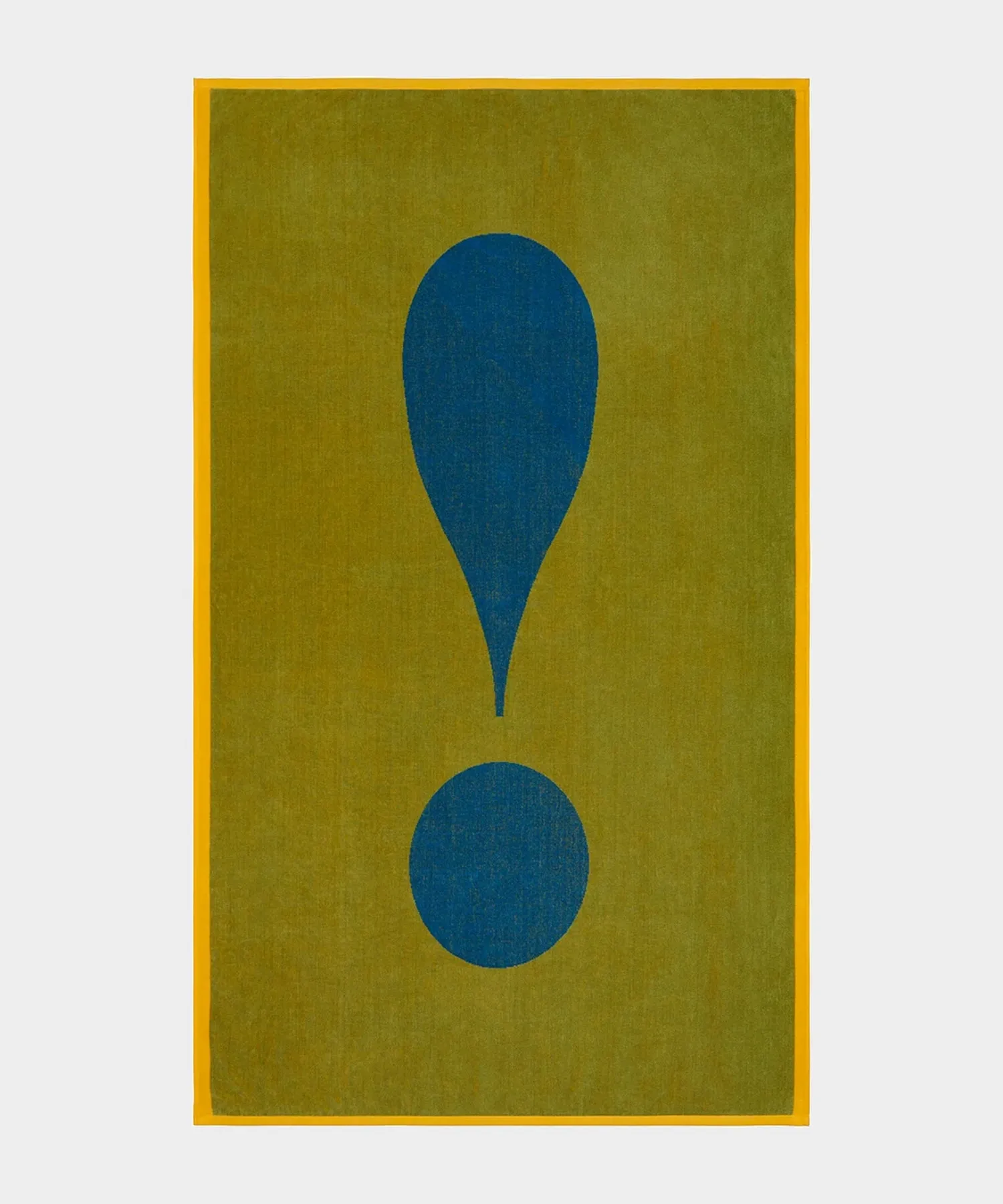 Lateral Objects Exclamation Towel in Green