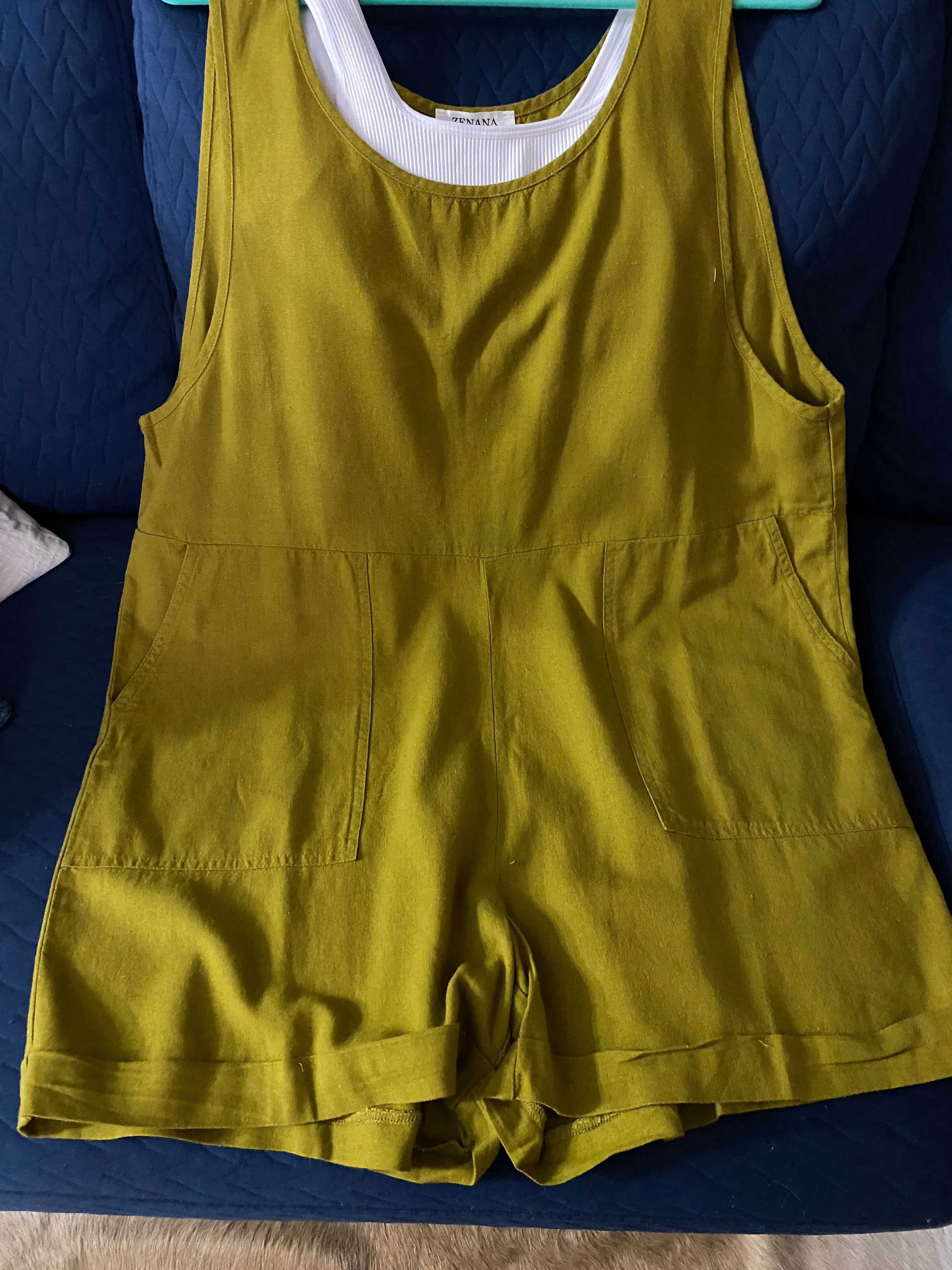 Linen Sleeveless Romper