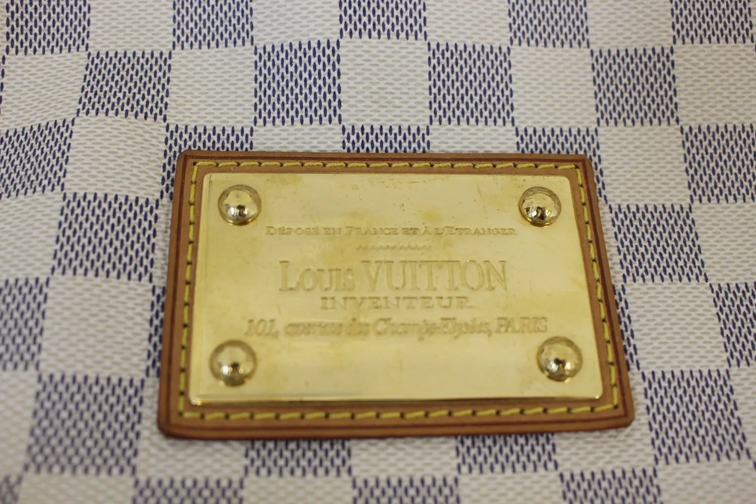 LOUIS VUITTON Galliera GM Damier Azur  Shoulder Bag