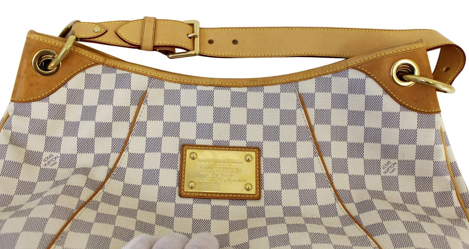 LOUIS VUITTON Galliera GM Damier Azur  Shoulder Bag